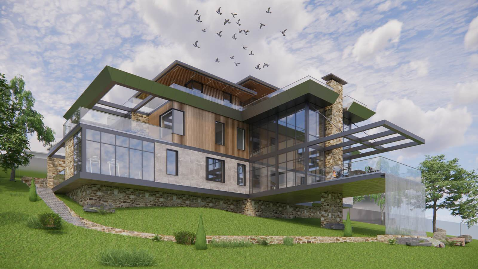Flying house