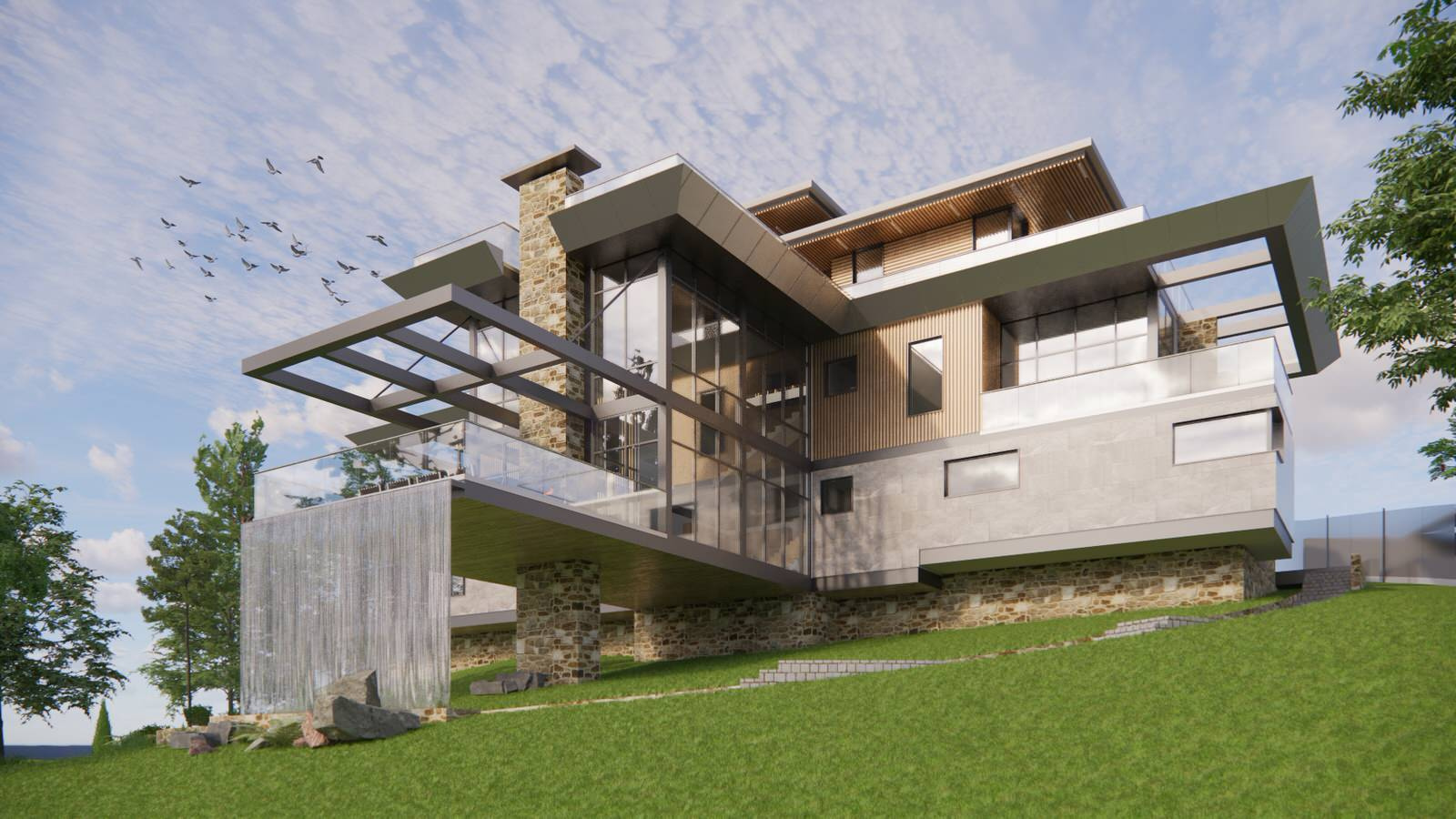Flying house