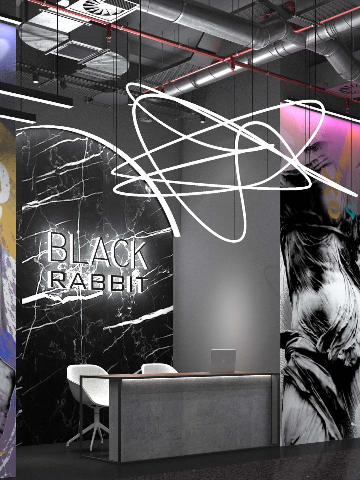 БАРБЕРШОП И САЛОН КРАСОТЫ BLACK RABBIT 140 КВ.М. Г. МОСКВА