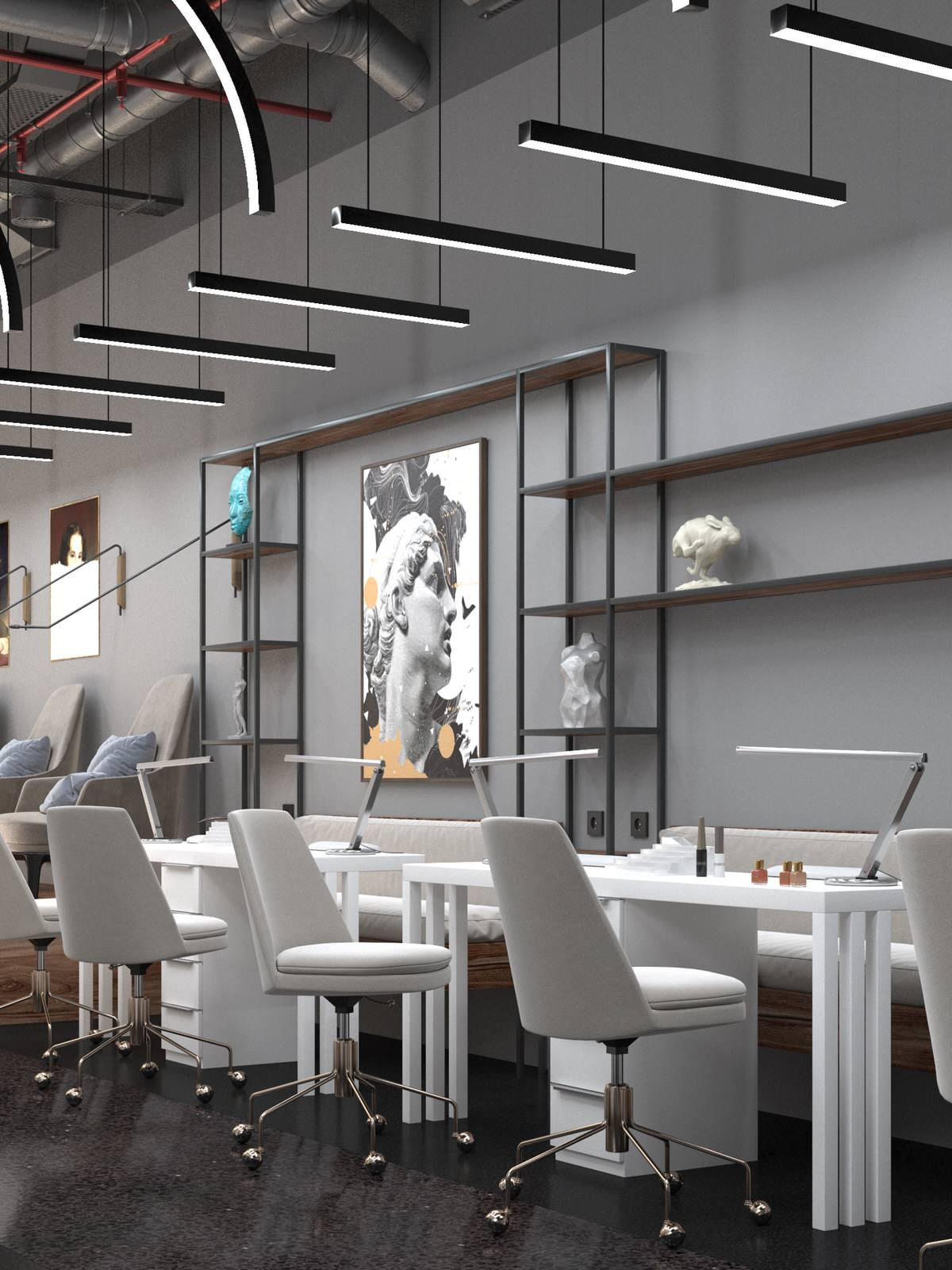 БАРБЕРШОП И САЛОН КРАСОТЫ BLACK RABBIT 140 КВ.М. Г. МОСКВА