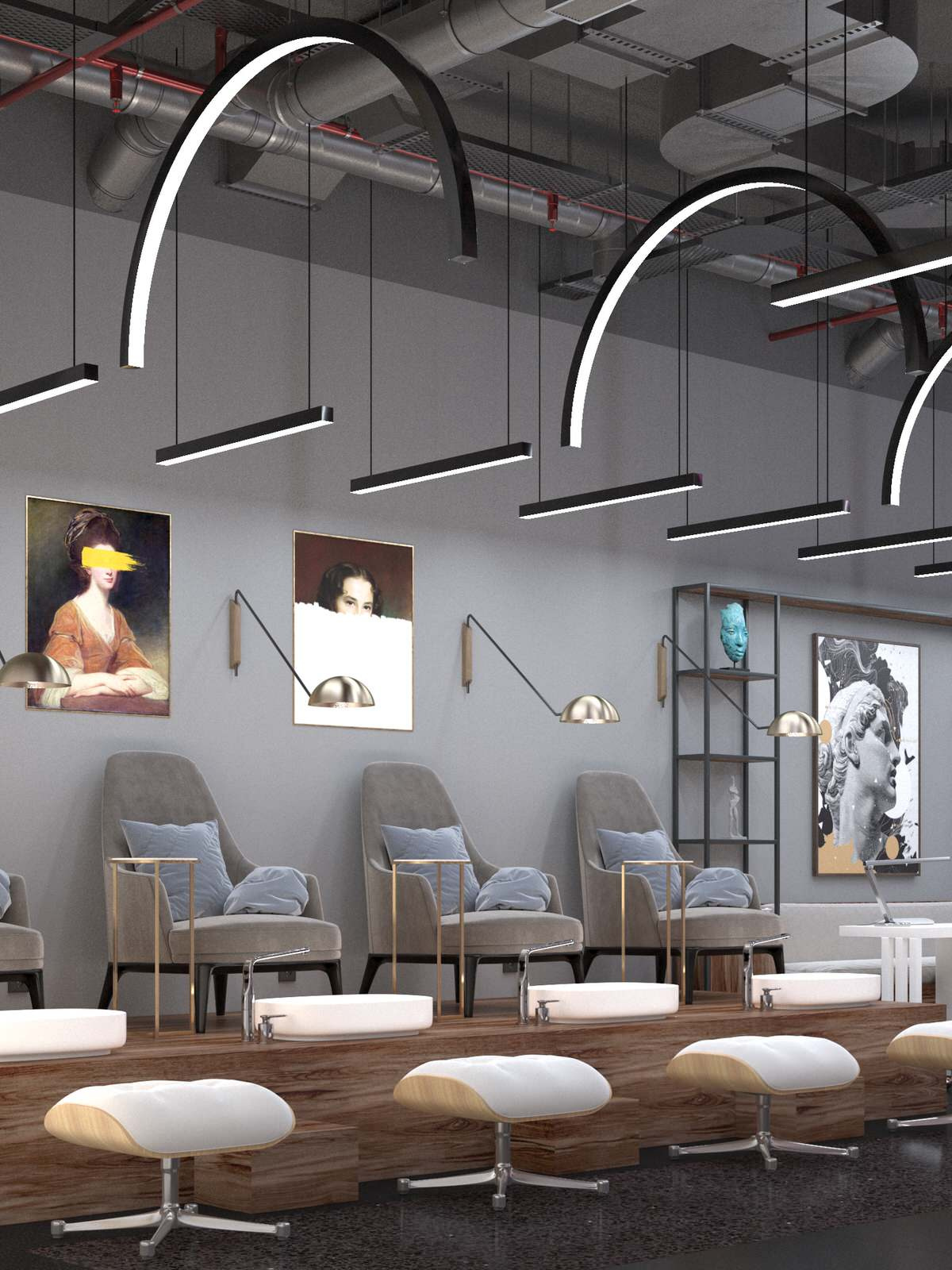 БАРБЕРШОП И САЛОН КРАСОТЫ BLACK RABBIT 140 КВ.М. Г. МОСКВА