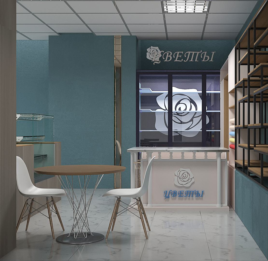 дизайн проект. Салон цветов. Флористы.