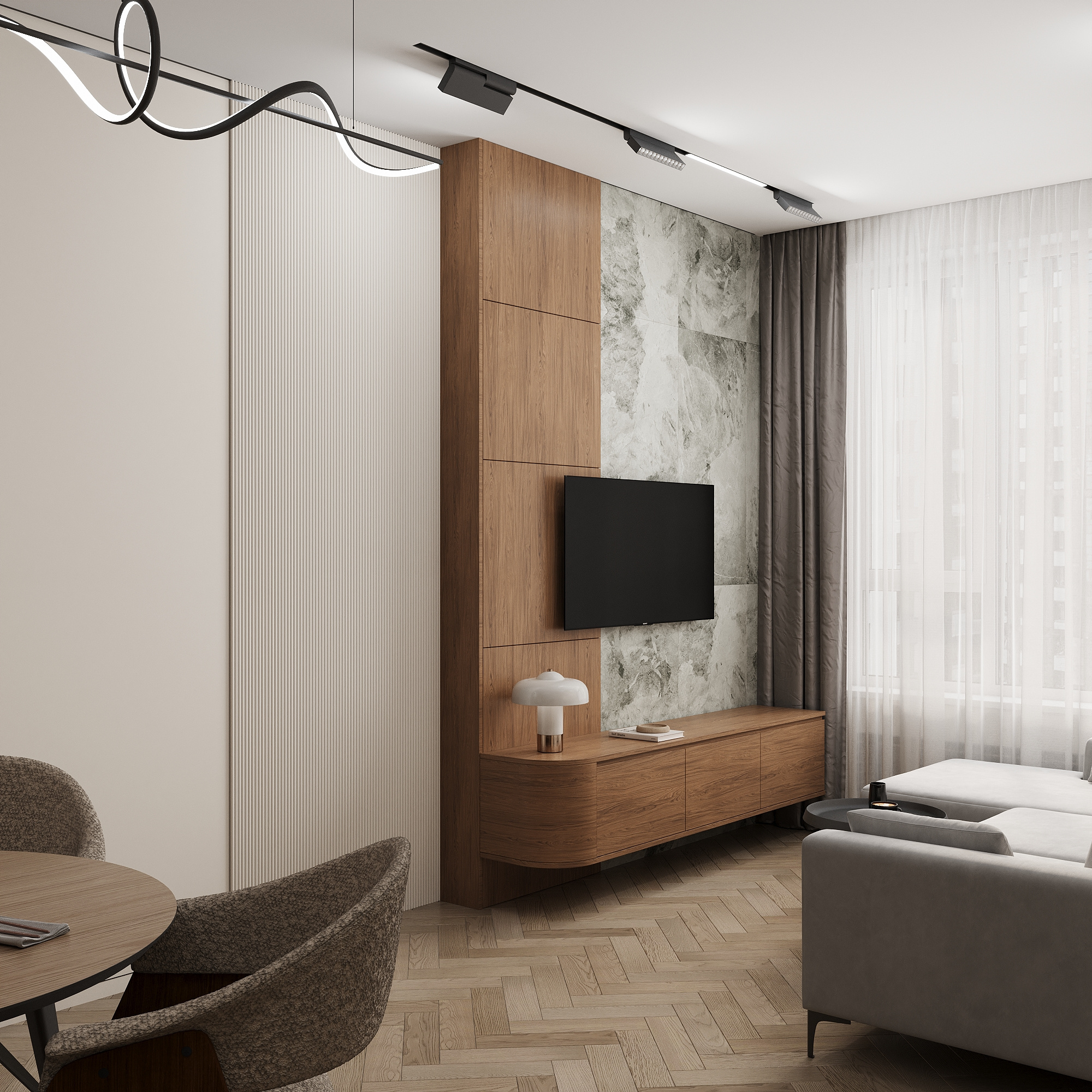 Символ комфорта: эстетика и эргономика на 68 м²