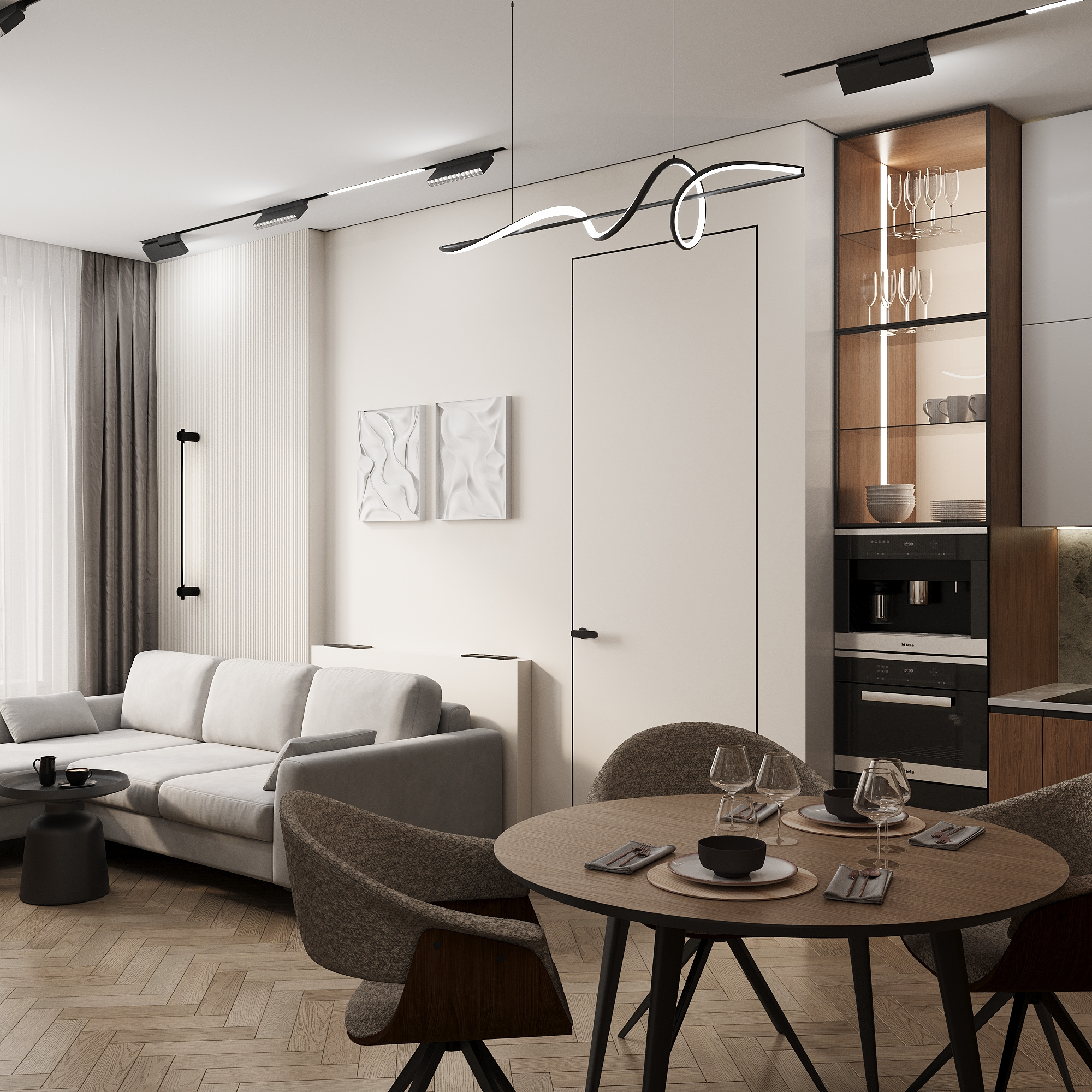 Символ комфорта: эстетика и эргономика на 68 м²