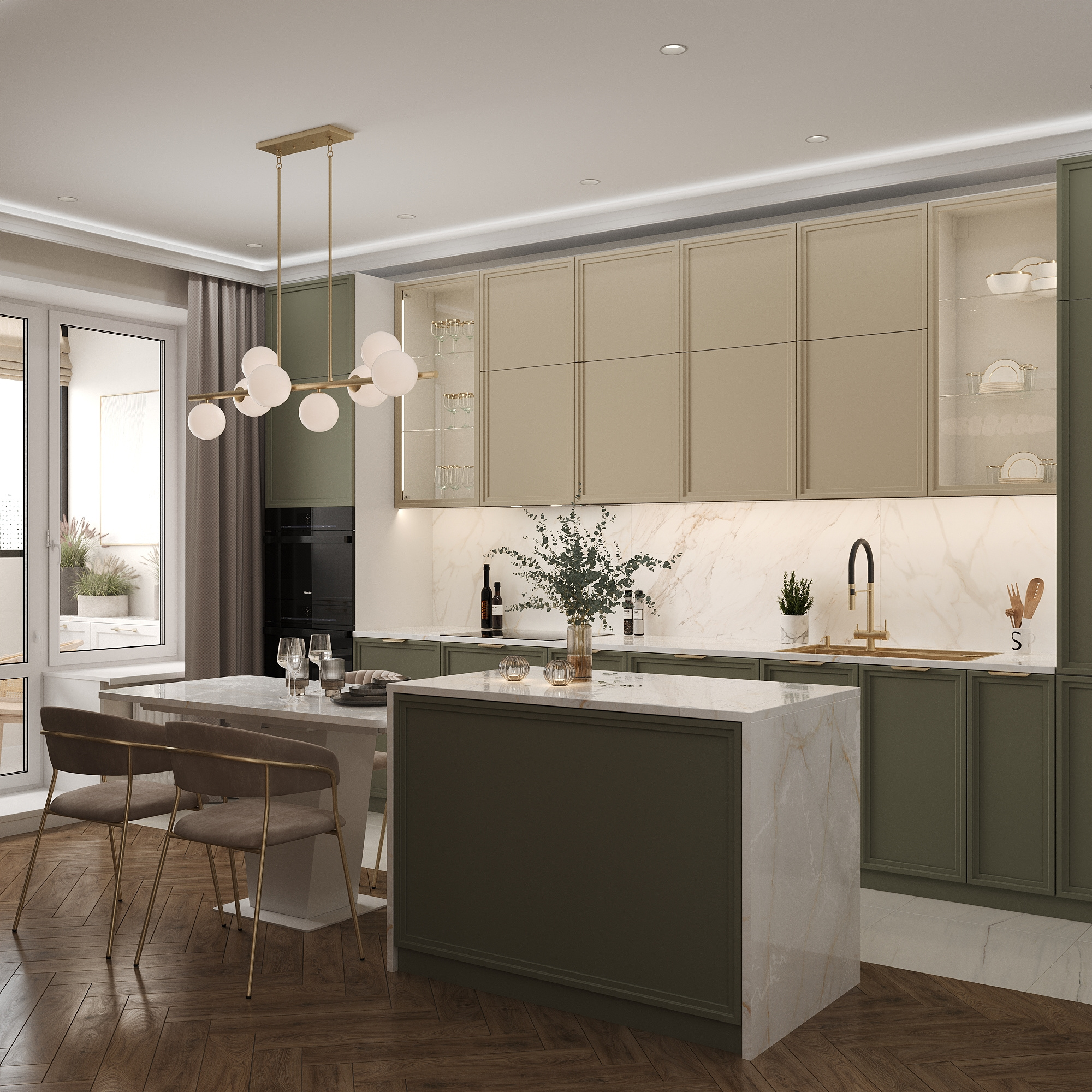 Проект 84 кв.м: современная неоклассика для семьи