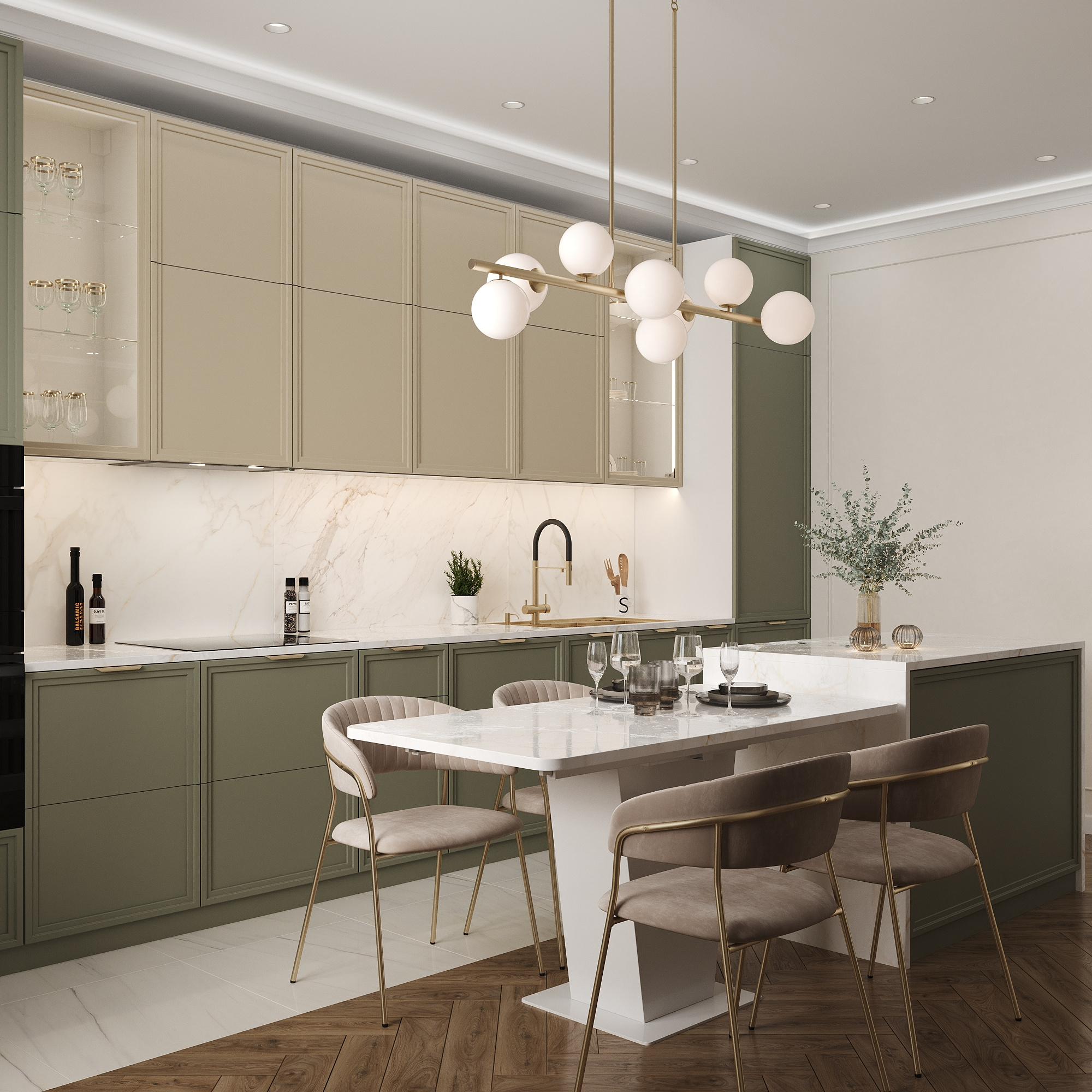 Проект 84 кв.м: современная неоклассика для семьи