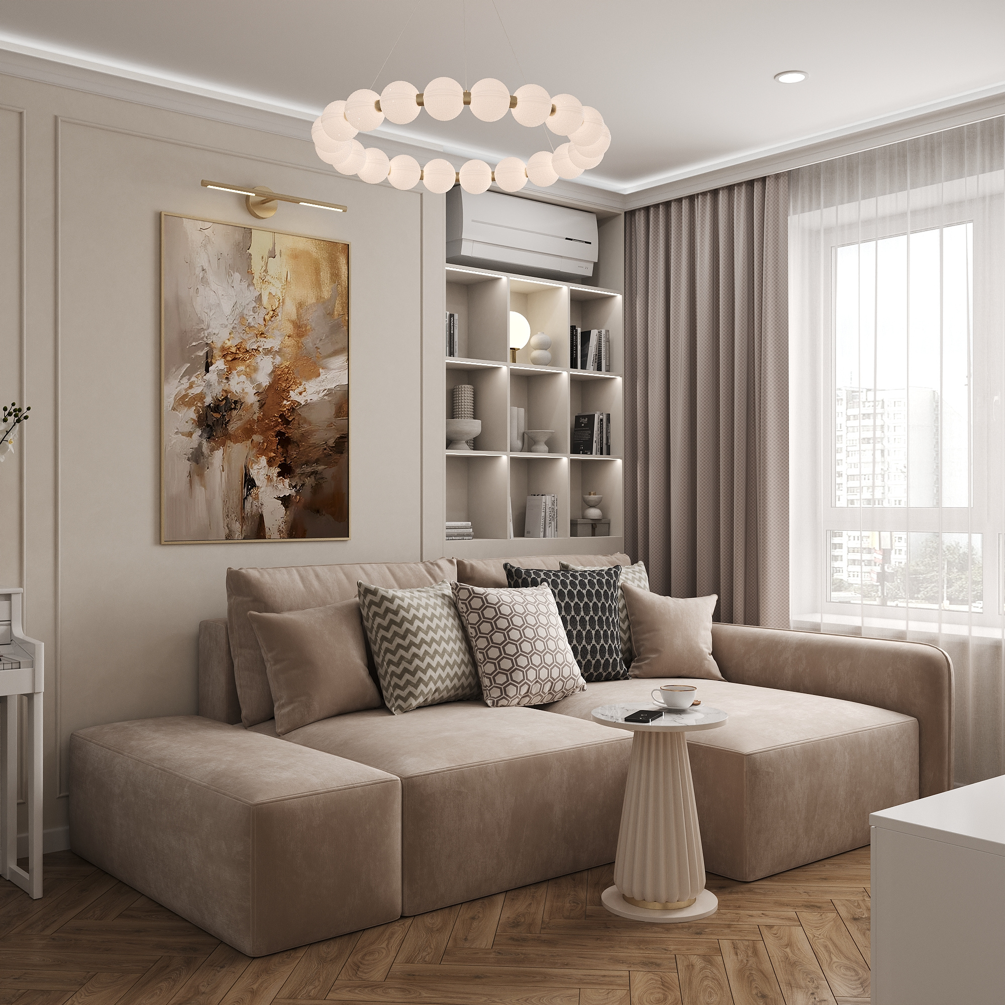 Проект 84 кв.м: современная неоклассика для семьи