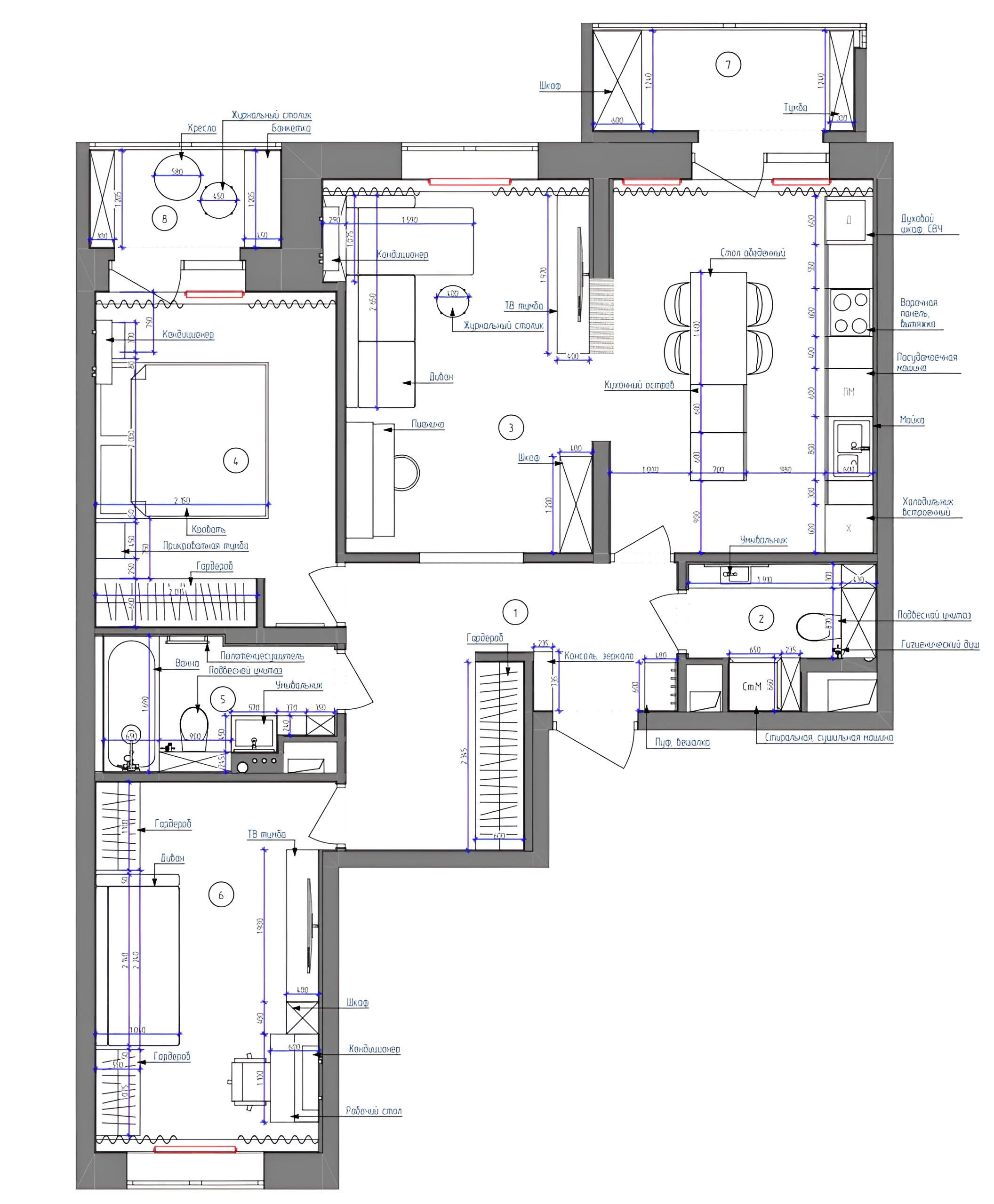 Проект 84 кв.м: современная неоклассика для семьи