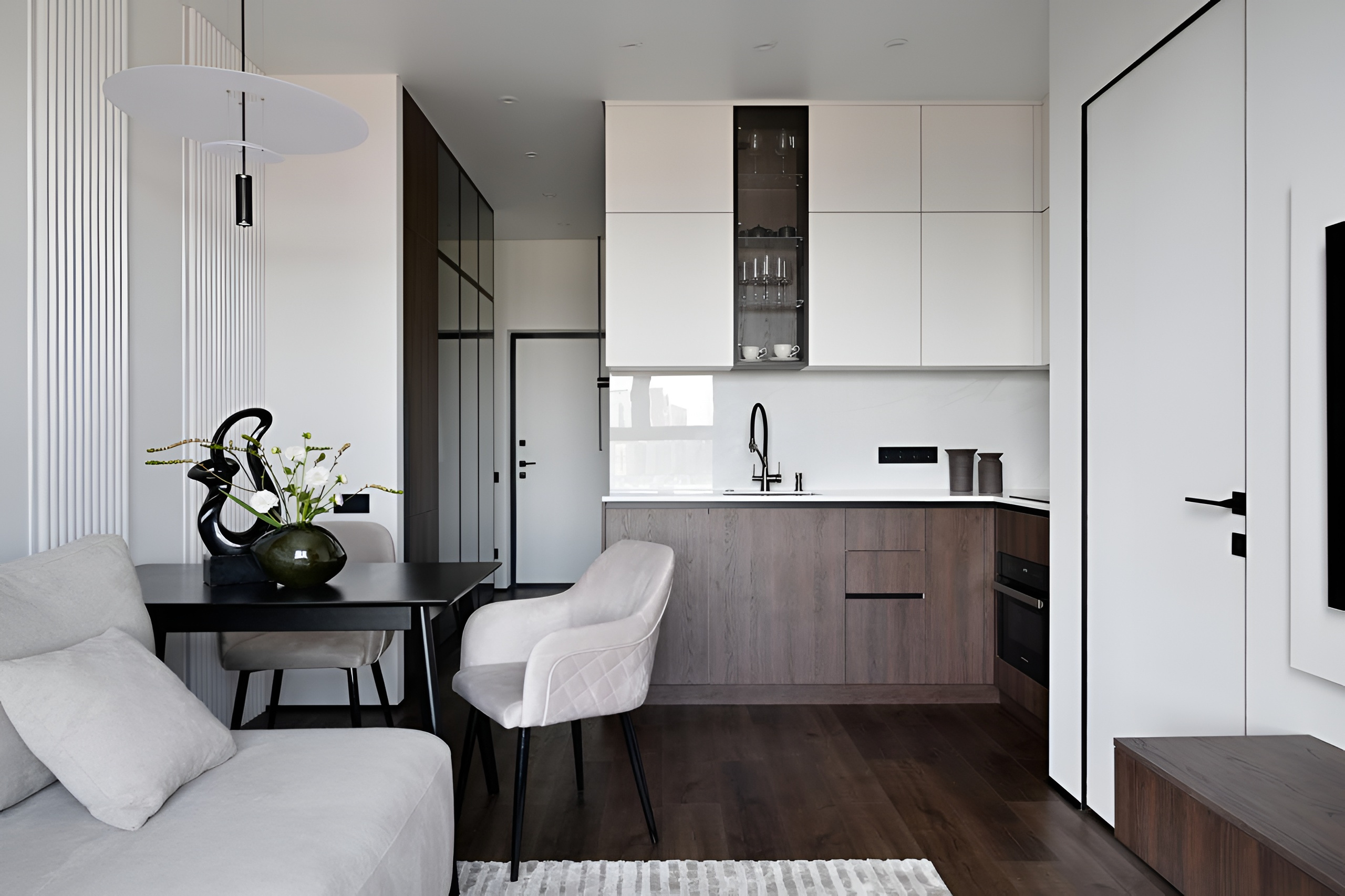 Современный комфорт для двоих: стильные 41 м²