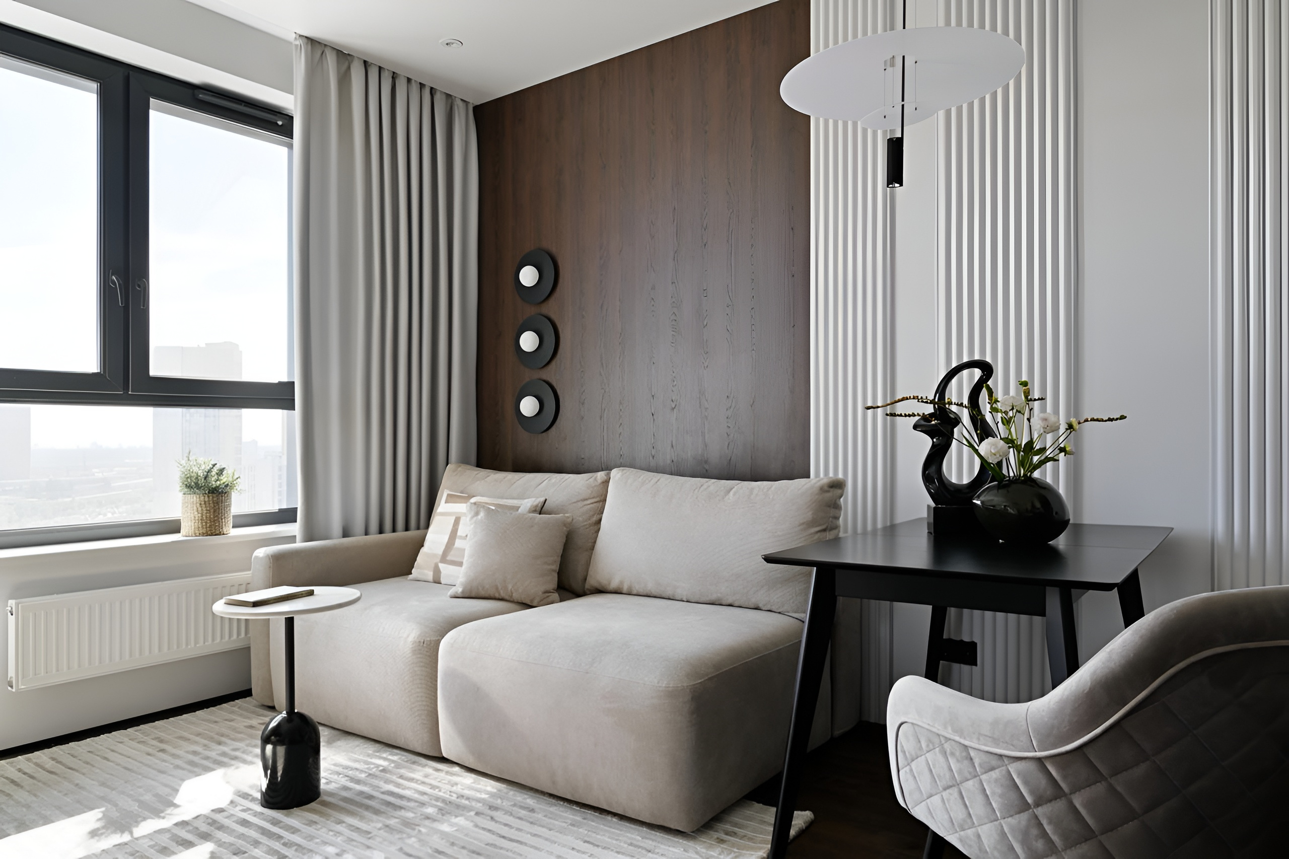 Современный комфорт для двоих: стильные 41 м²