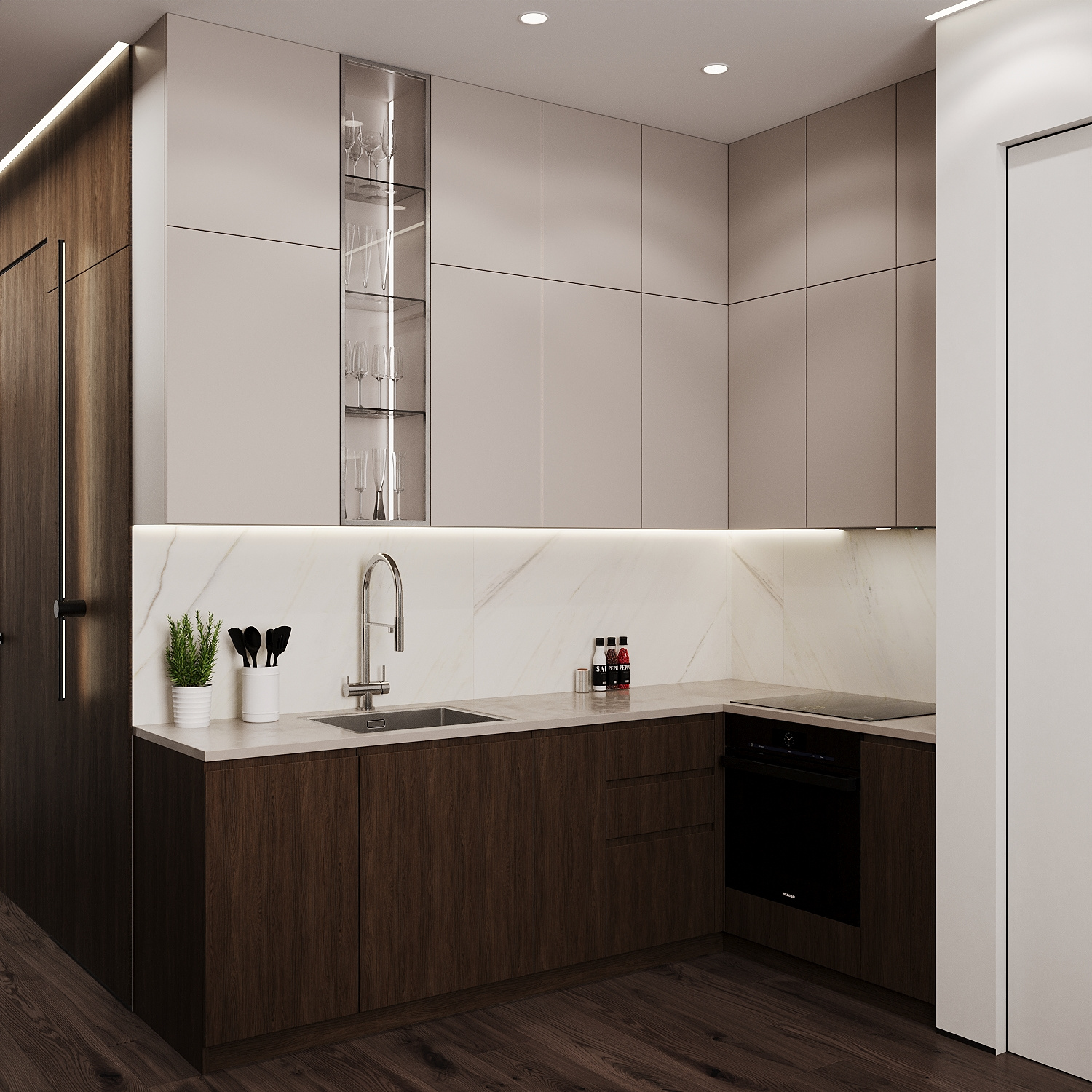 Современный комфорт для двоих: стильные 41 м²