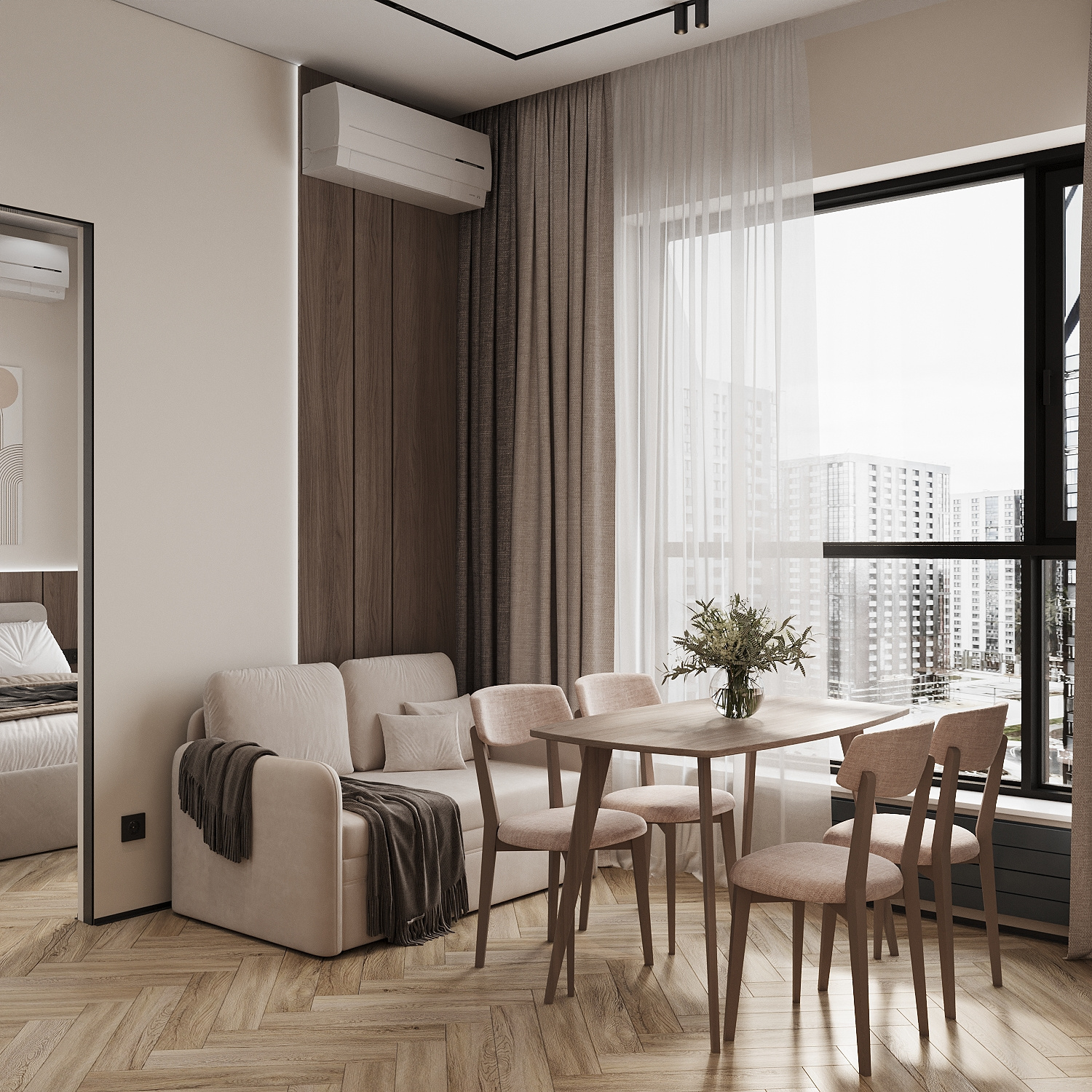 Обложка проекта: Проект 30 м²: эргономика и стиль для арендного бизнеса