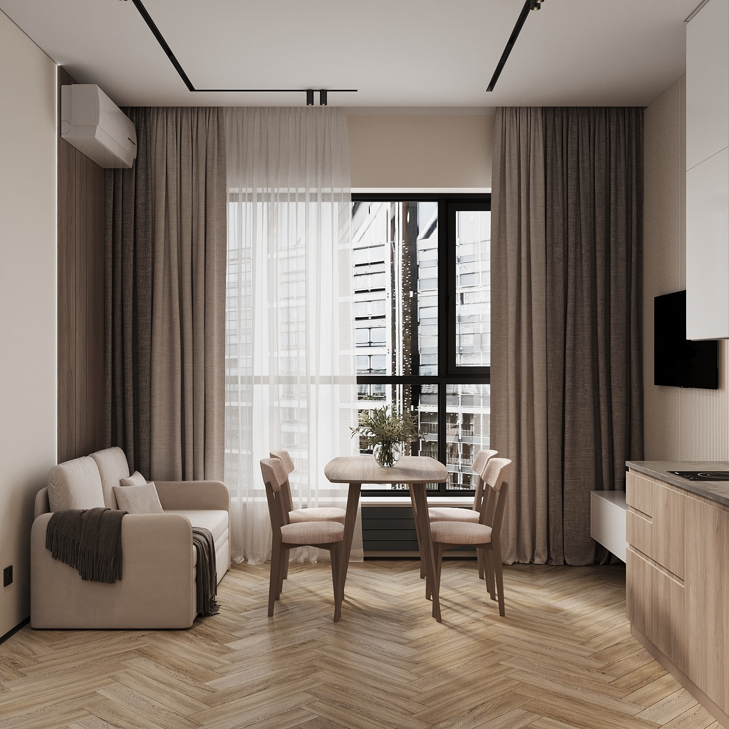 Проект 30 м²: эргономика и стиль для арендного бизнеса