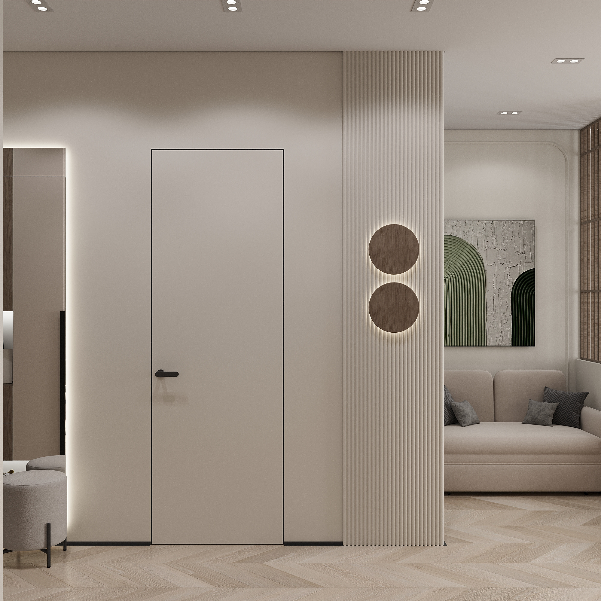 Студия 28 м² под сдачу: эргономика и эстетика джапанди