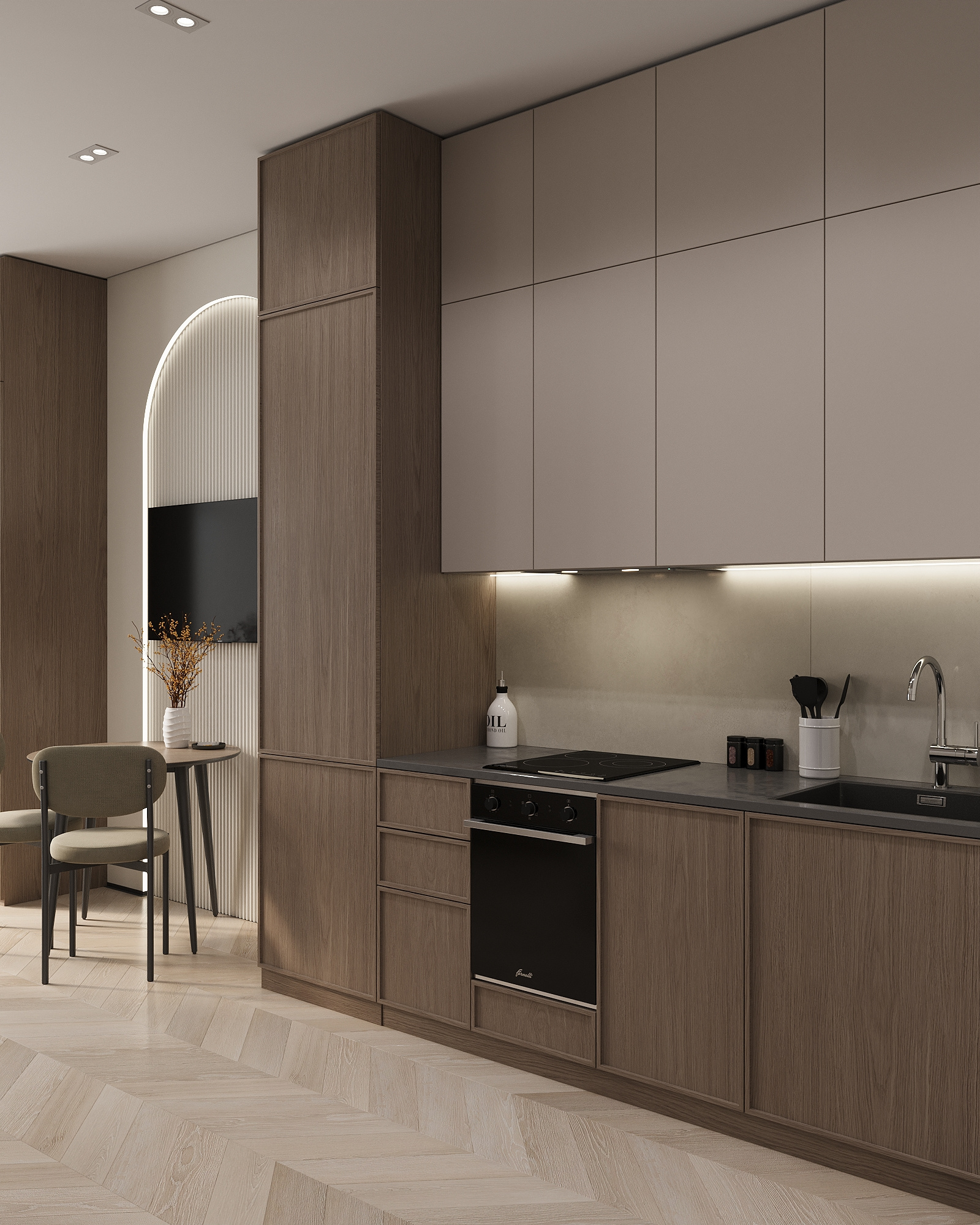 Студия 28 м² под сдачу: эргономика и эстетика джапанди