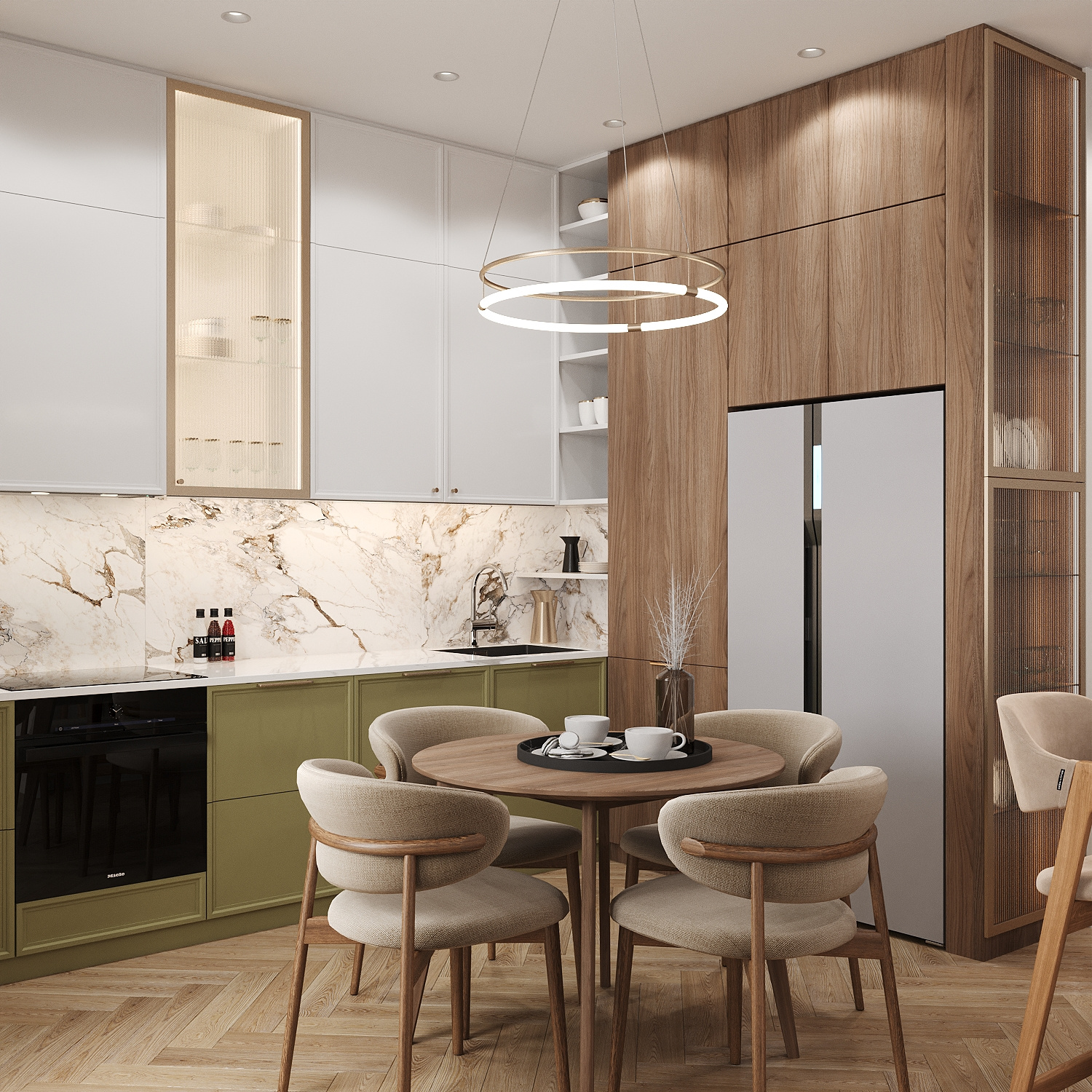 Обложка проекта: Воздушная классика 175 м²: интерьер с французским шармом для большой семьи