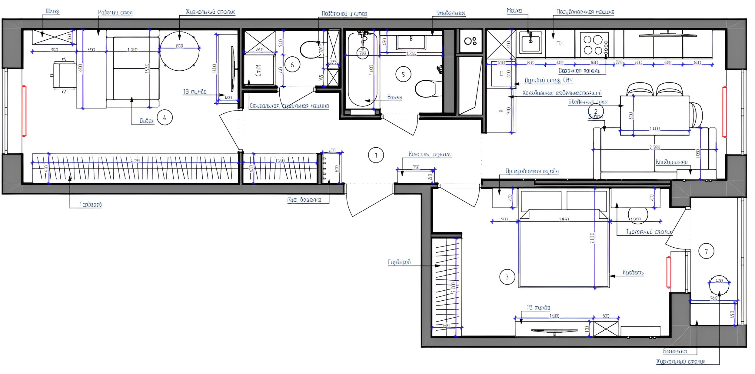 Квартира 60 м²
