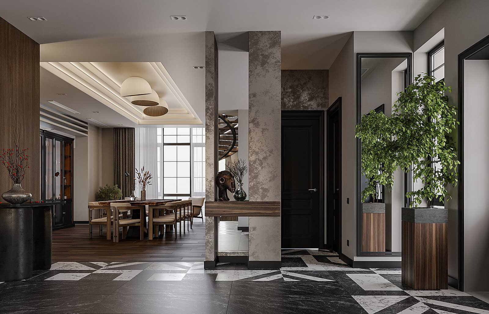 Interior with Wooden Elements