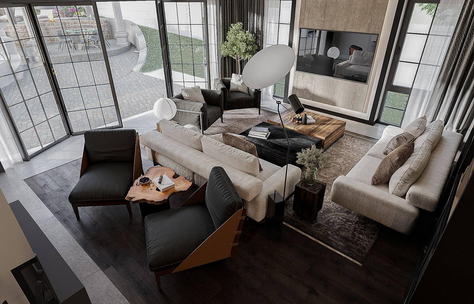 Interior with Wooden Elements