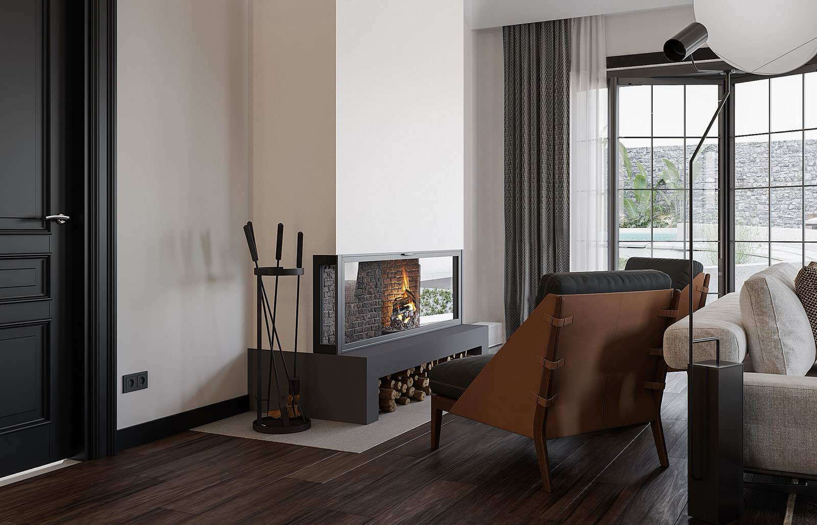 Interior with Wooden Elements
