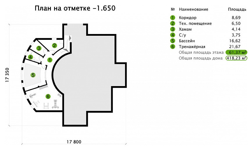Комбинированный дом | Пегас 418
