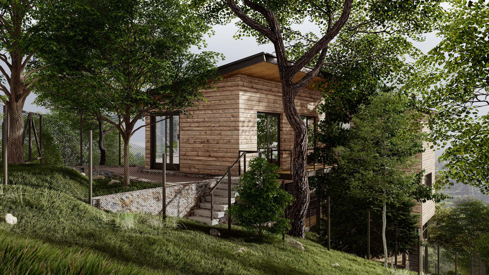 Ormos House. Дом на склоне в Симеизе