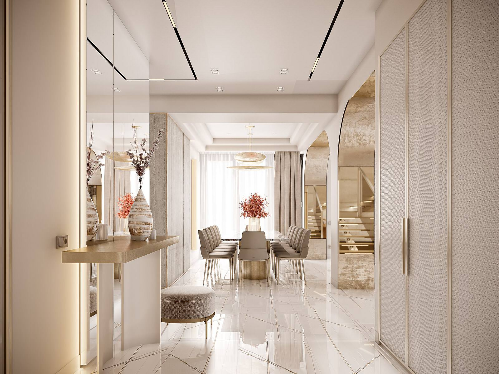Interior with Warm Colors