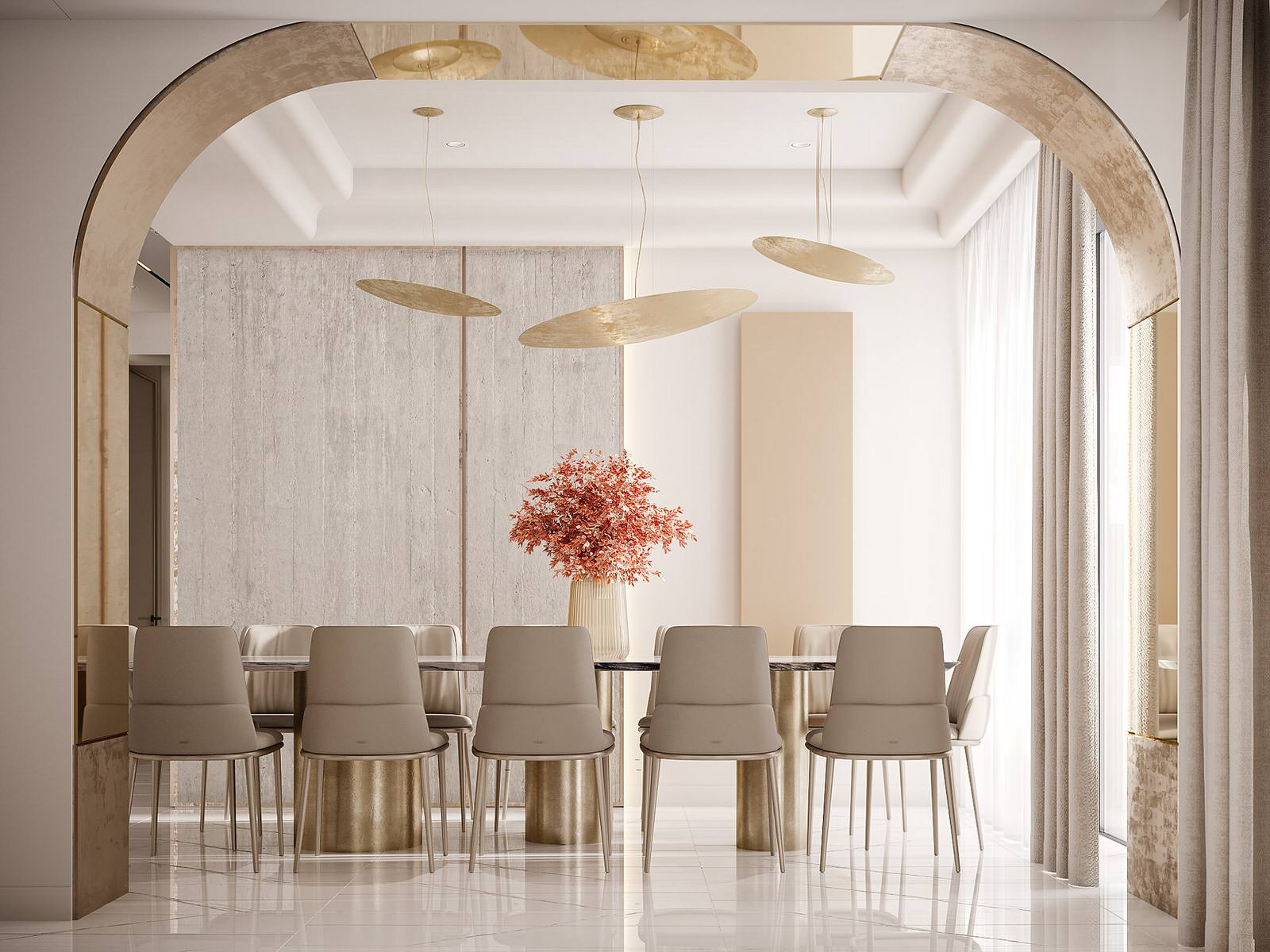 Interior with Warm Colors