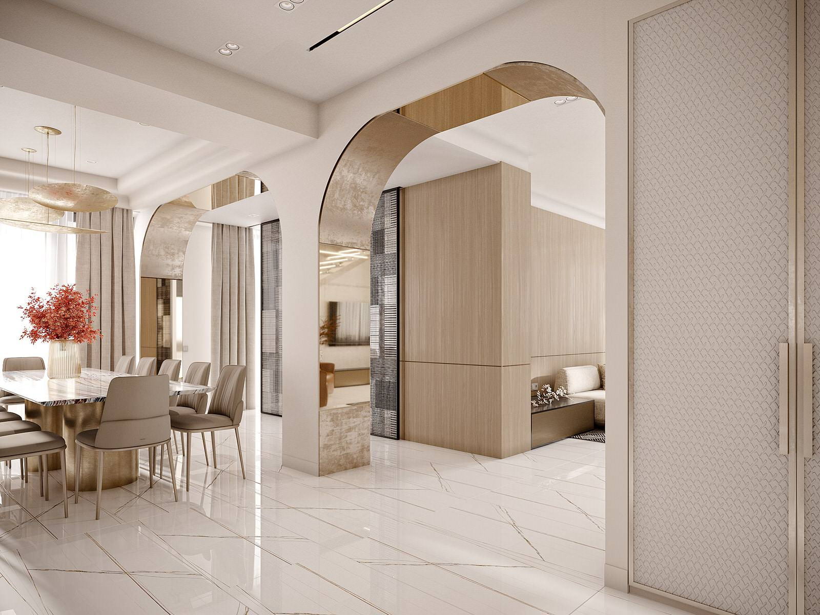 Interior with Warm Colors