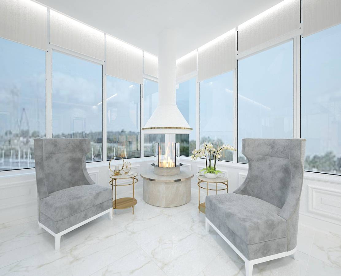 Квартира с террасой на Крестовском острове, 357 м2