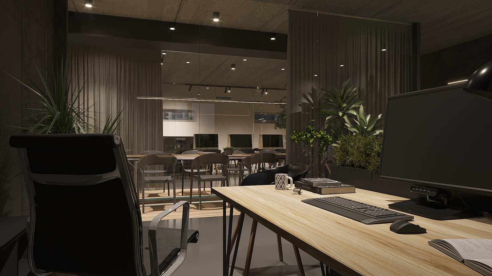 Интерьер офиса 84 м2. Современной строительной компании. г. Курск