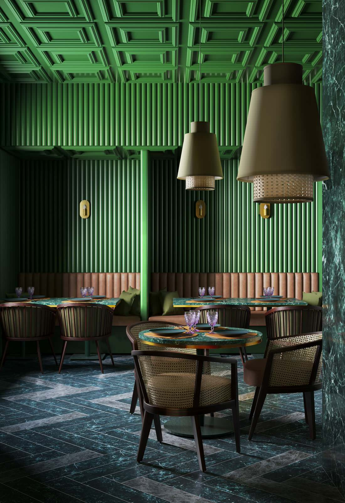 Обложка проекта: Визуализация кафе Elgin Cafe