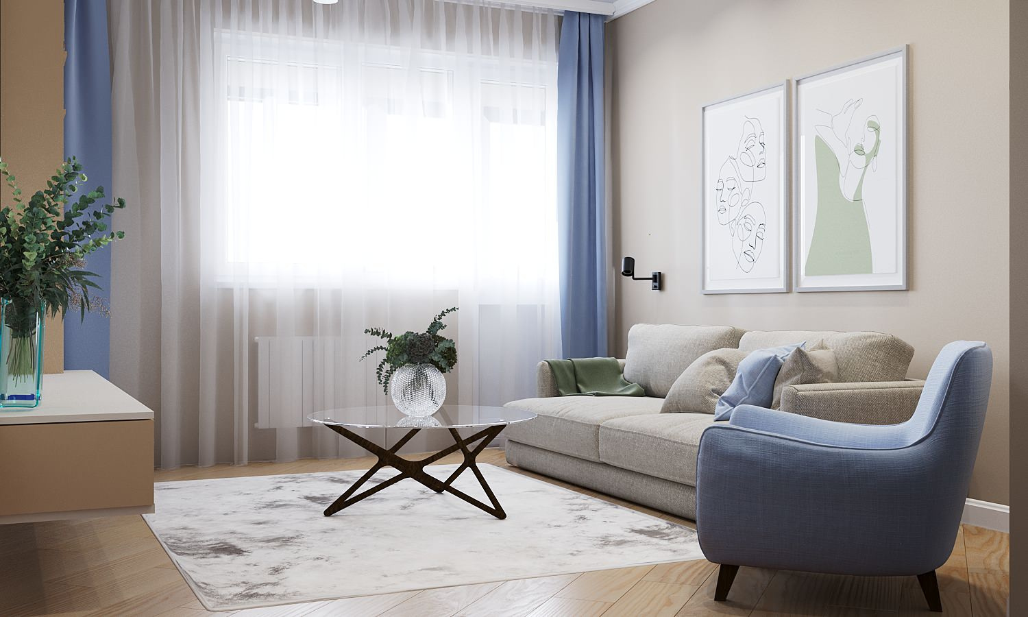 гостиная в современном стиле