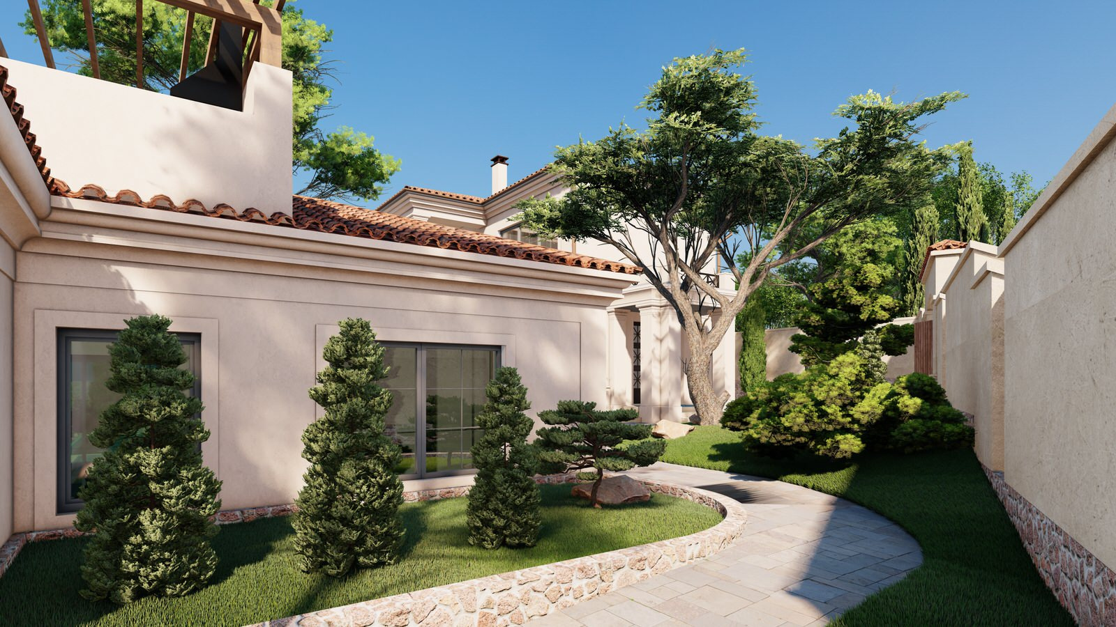 Villa Magos. Проект дома в средиземноморском стиле в районе Алушты