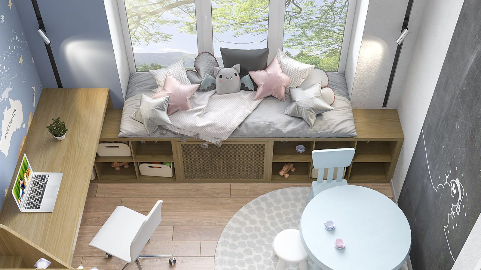 two-painting apartment