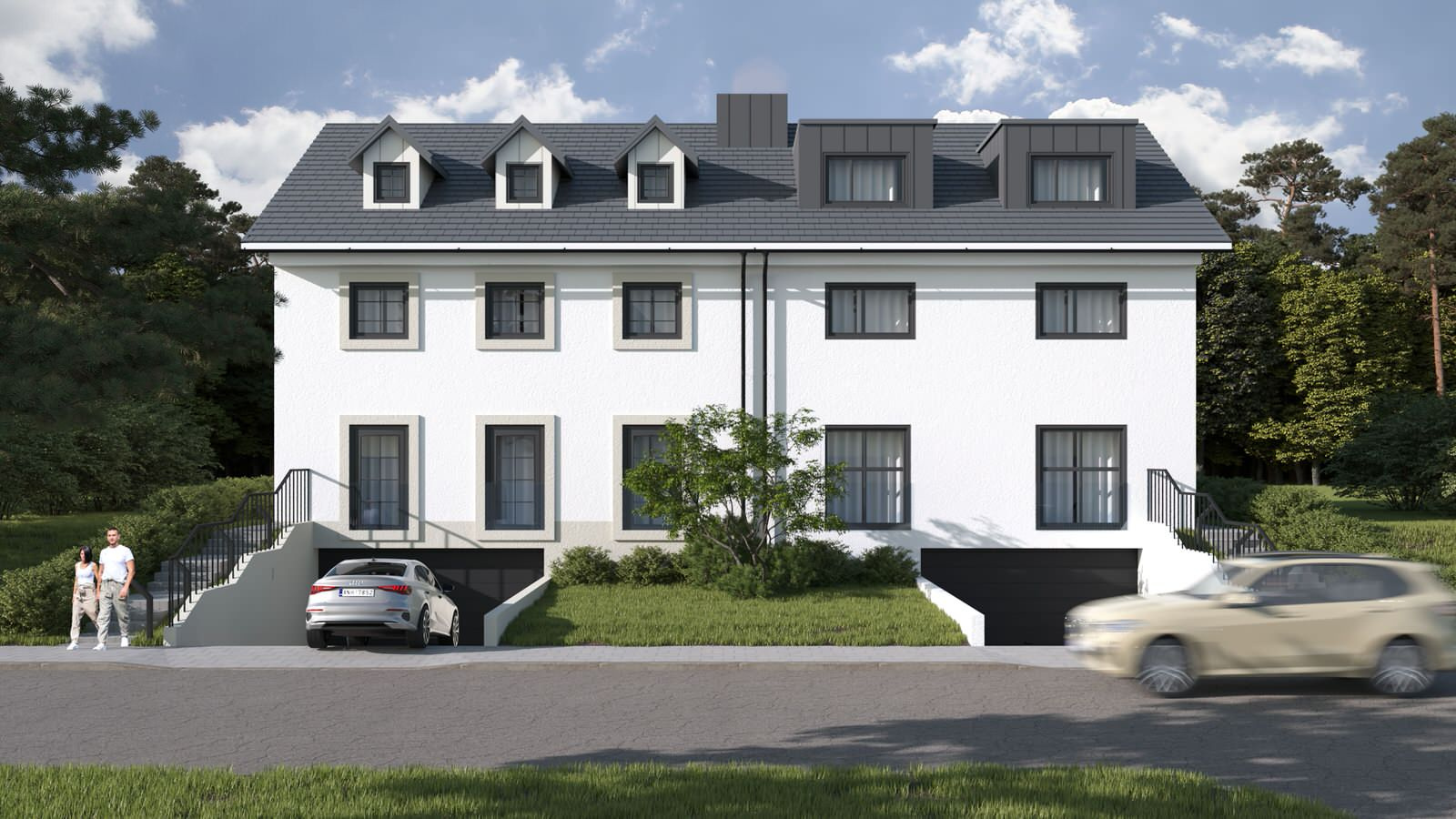 Wohnhaus für mehrere Familien mit Tiefgarage