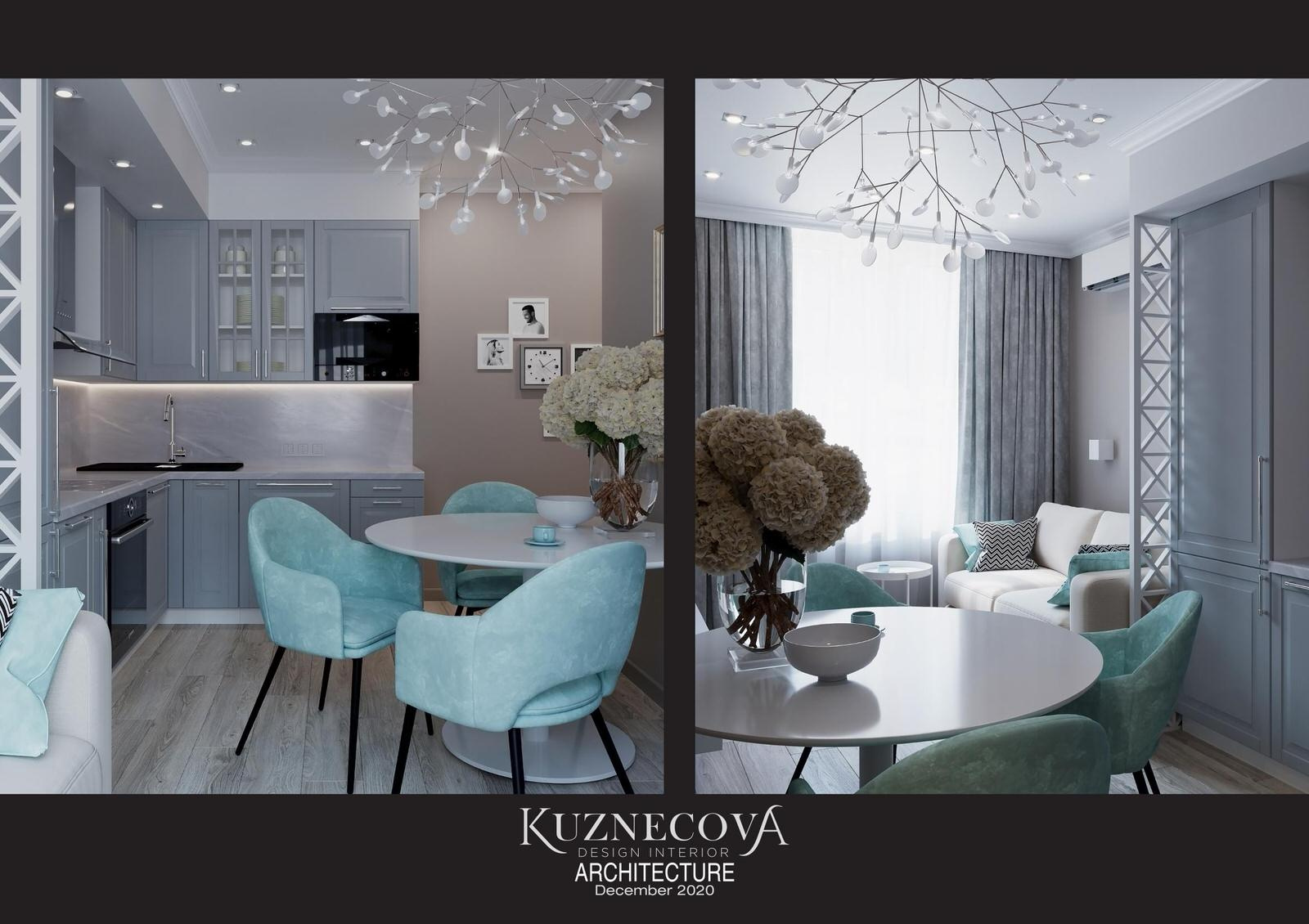 Кухня-гостиная 14.10 м²