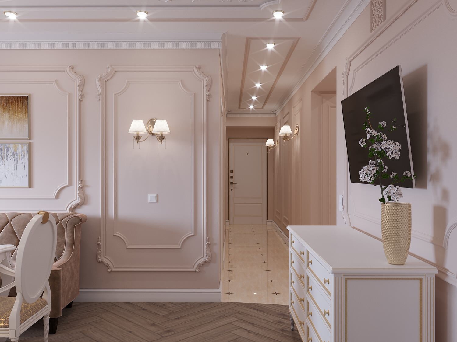 Классический интерьер 90 м2