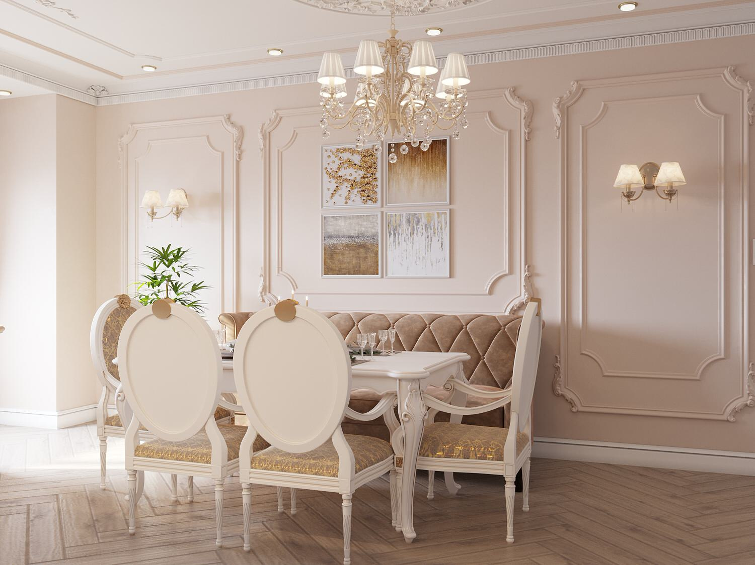 Классический интерьер 90 м2