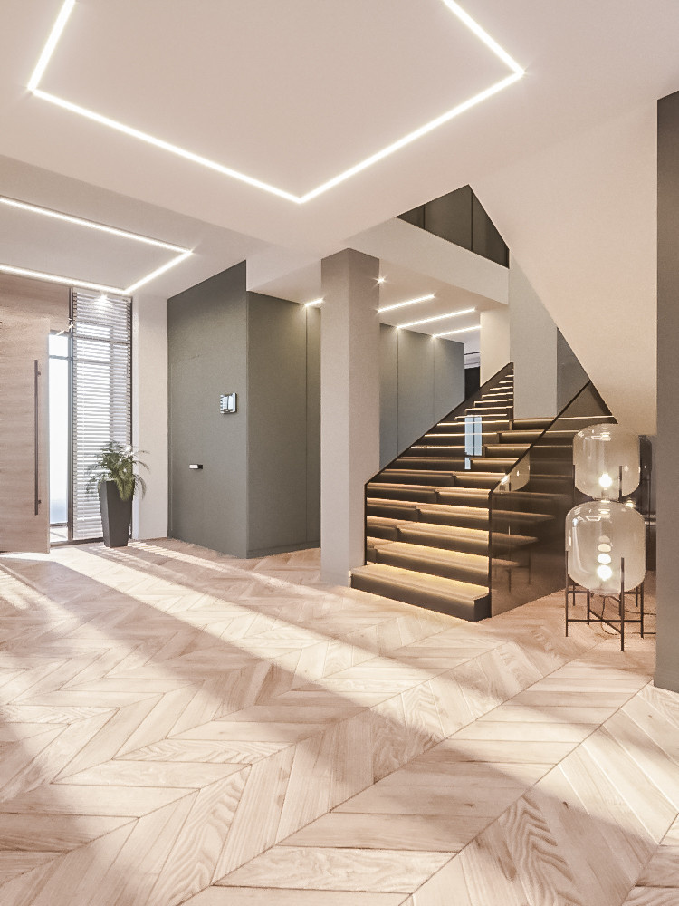 Дом а городе. Холл