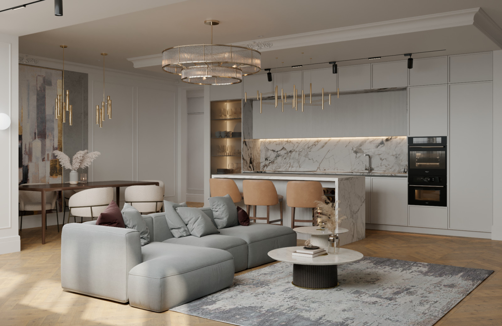 Кухня-Гостиная 53 м², Ростов-на-Дону