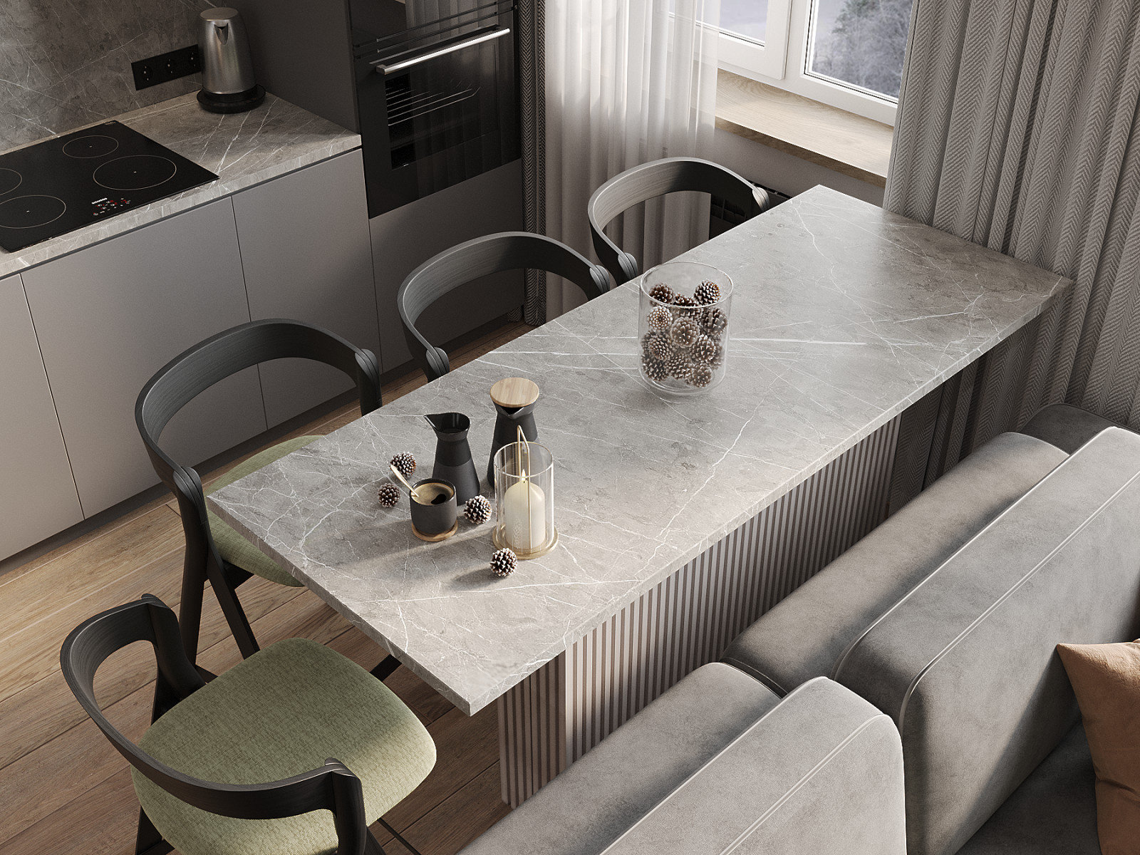 Кухня-Гостиная 20 м², Ростов-на-Дону