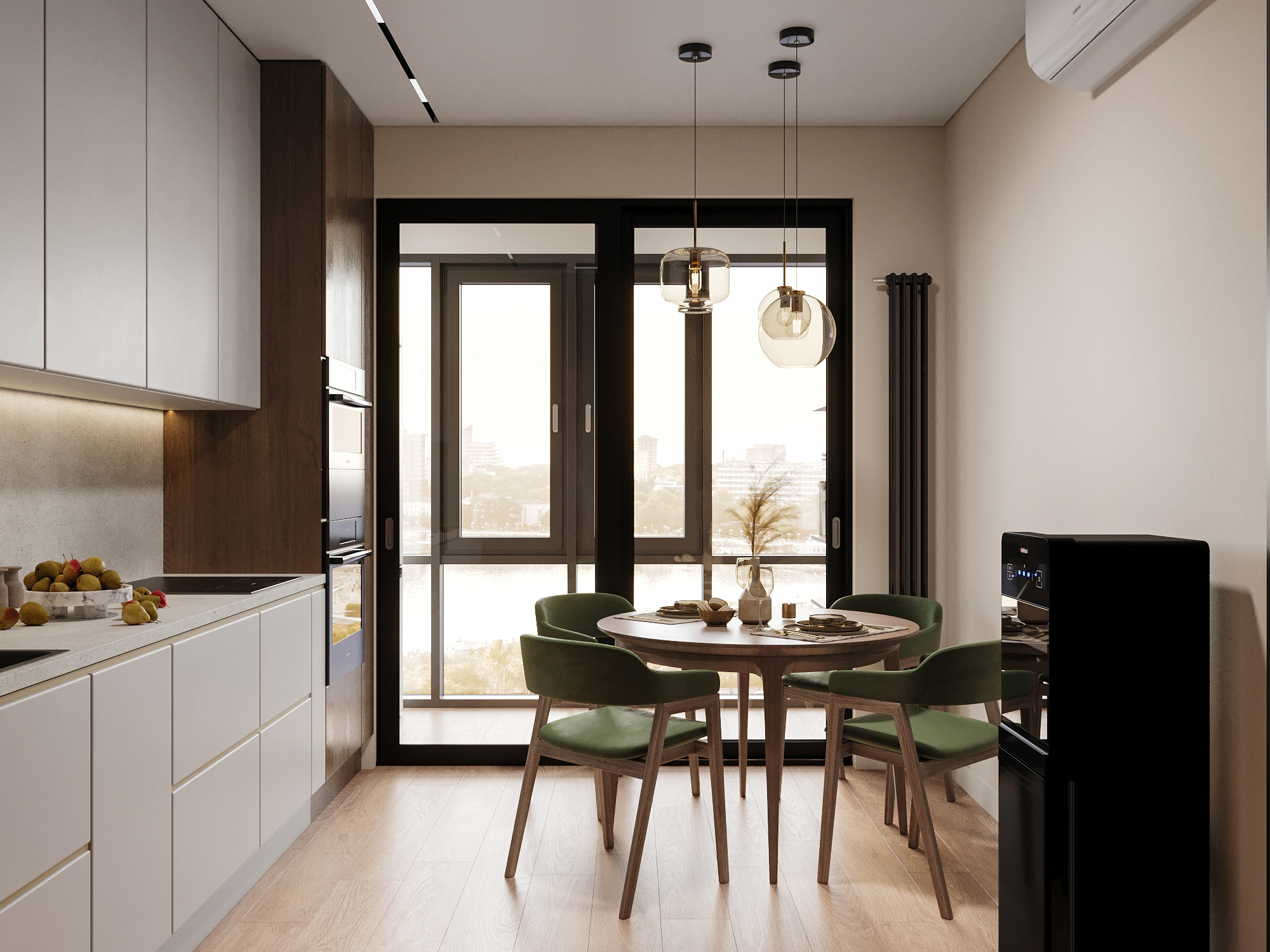 Лаконичный интерьер квартиры 84 м² для двоих в Москве