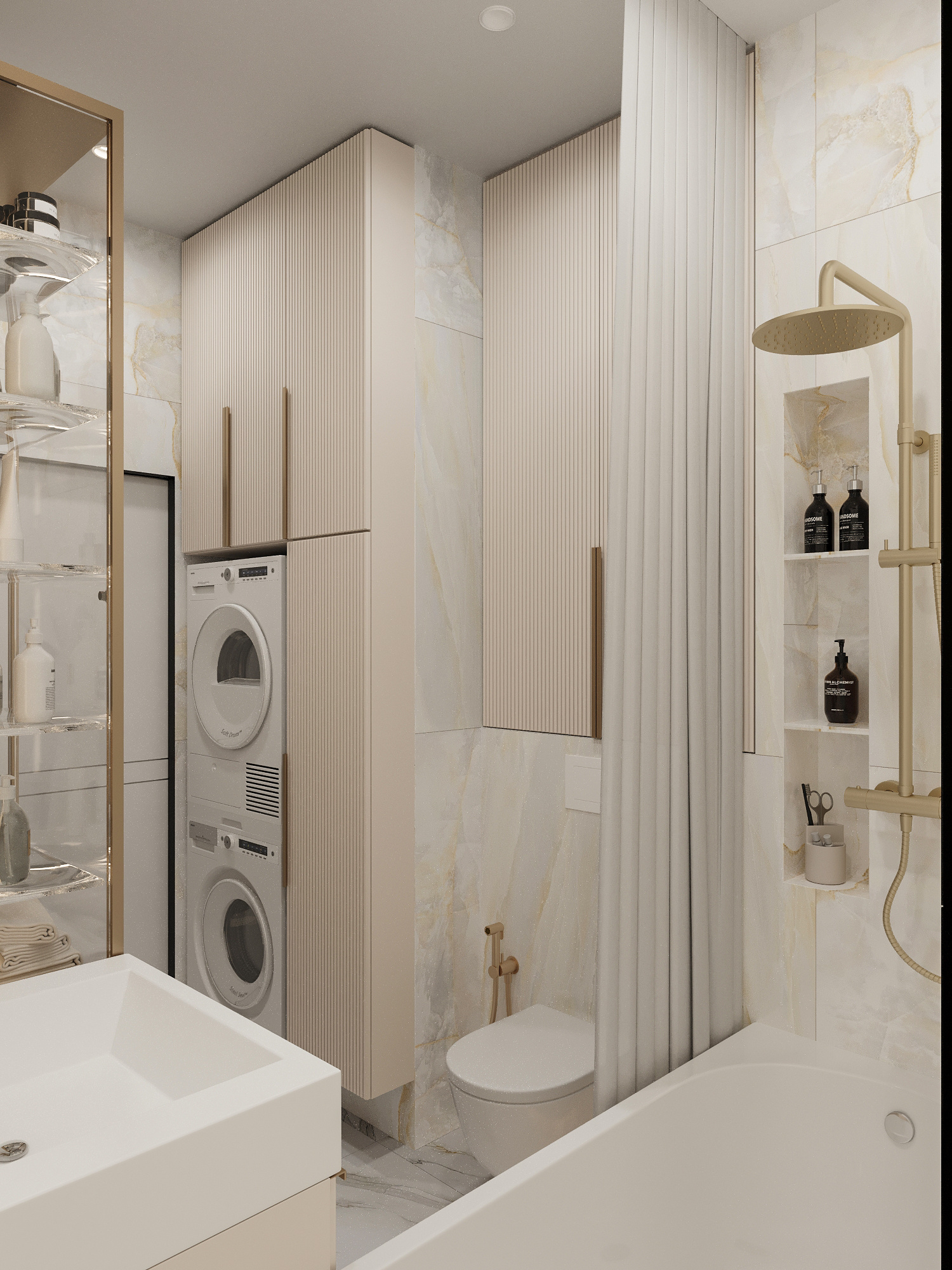 Современный дизайн в двухкомнатной квартире 72 м² с грамотной планировкой