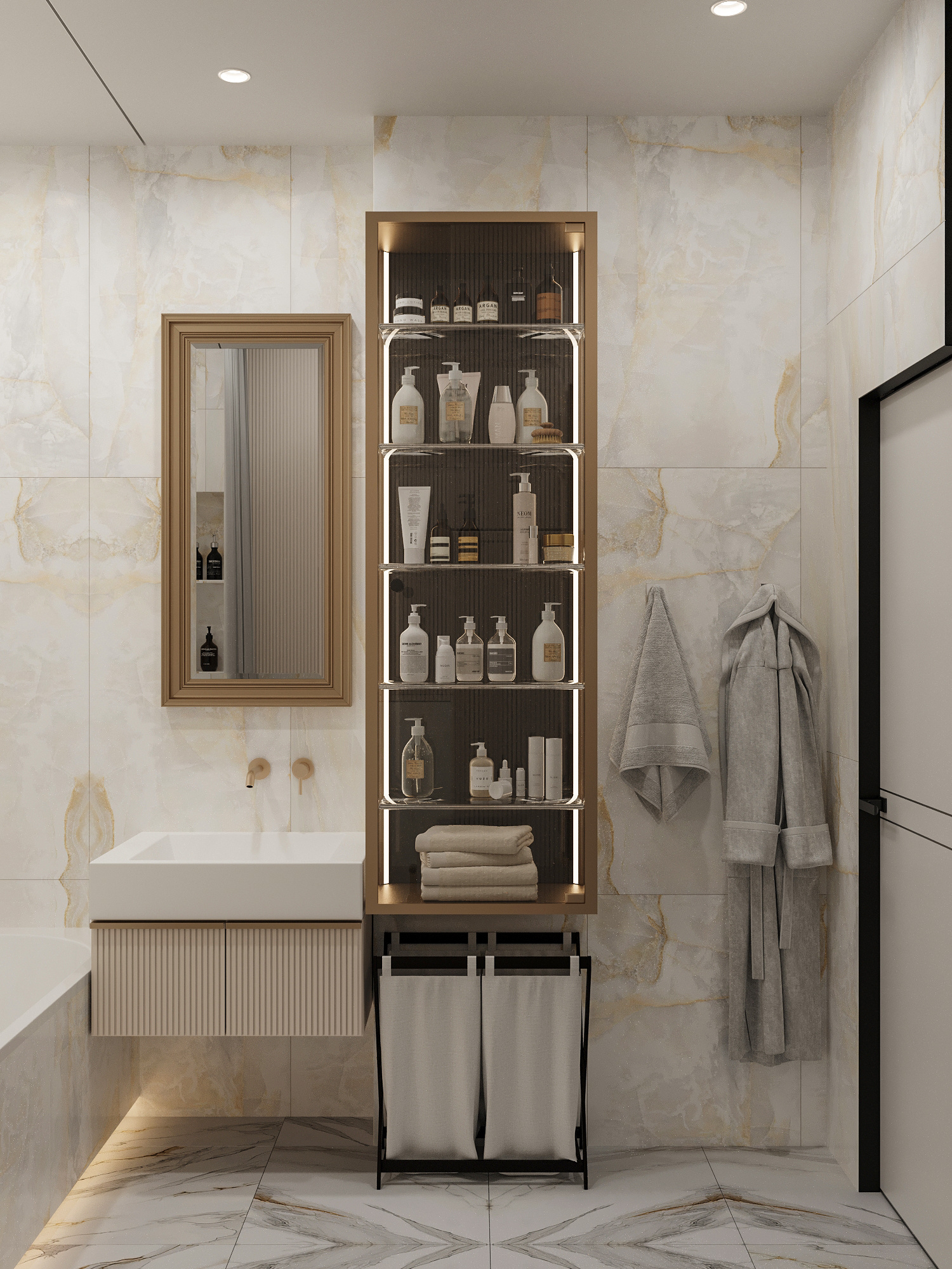 Современный дизайн в двухкомнатной квартире 72 м² с грамотной планировкой