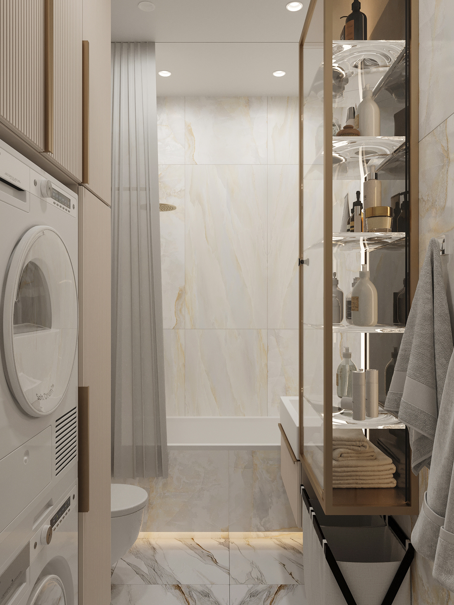 Современный дизайн в двухкомнатной квартире 72 м² с грамотной планировкой