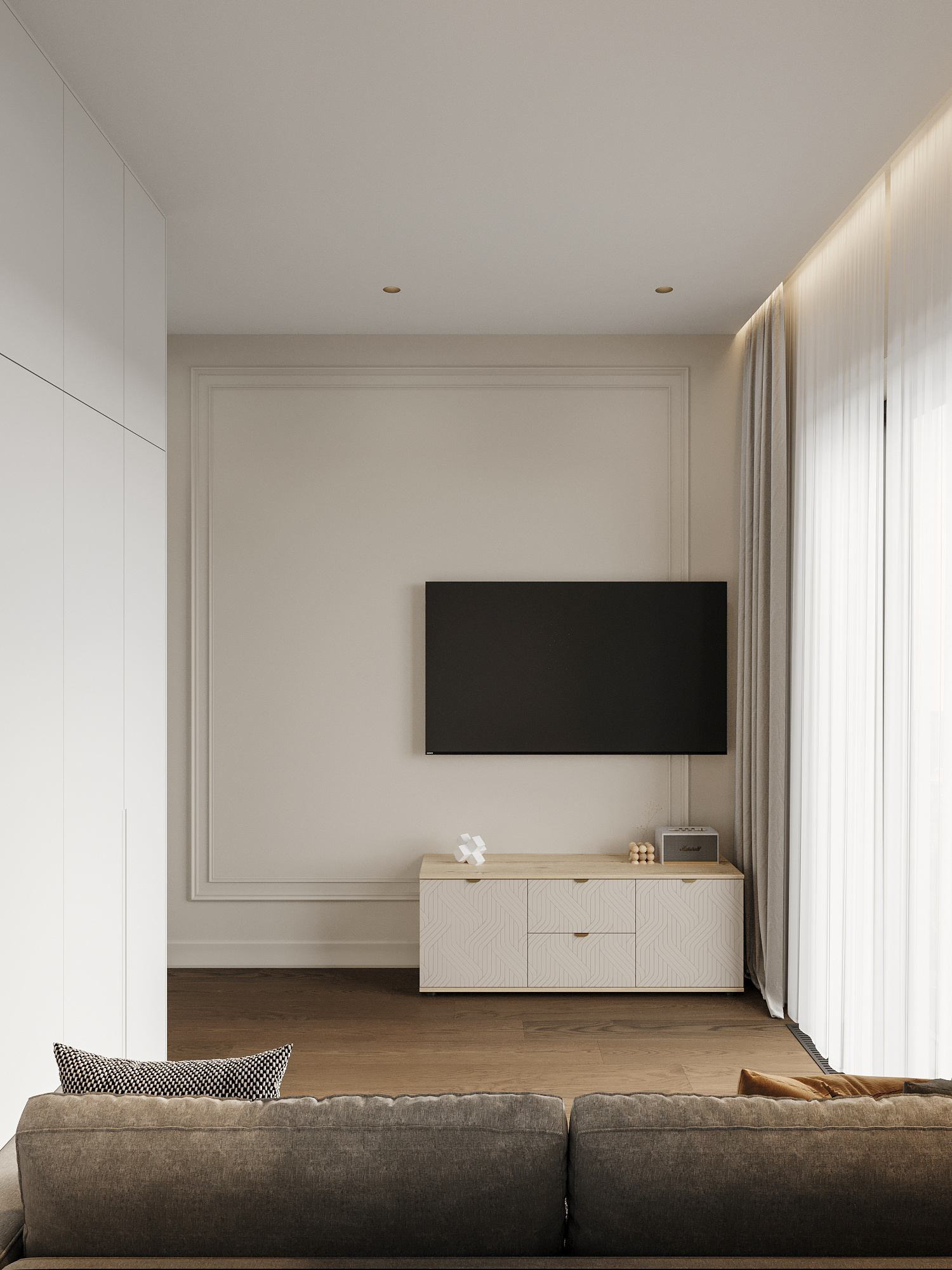 Интерьер современной квартиры 76 м²: стиль и удобство для семьи