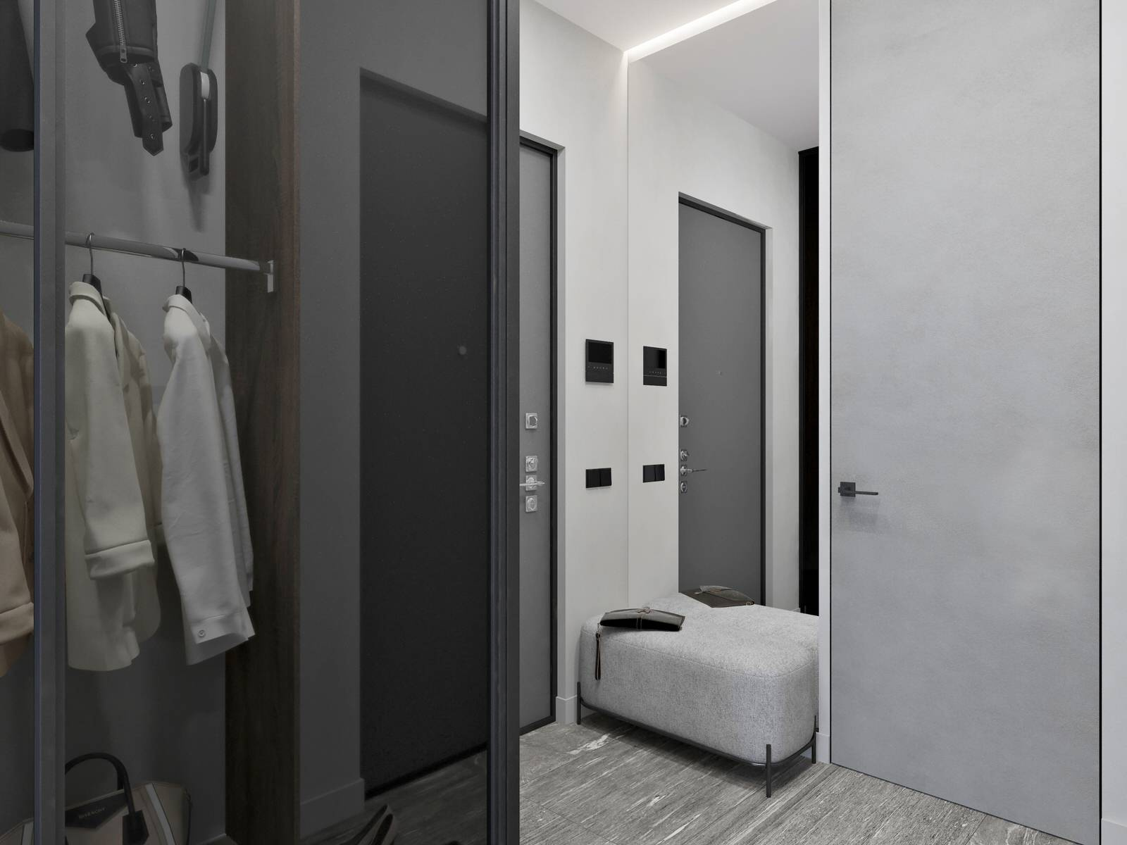 Минимализм для молодой семьи в ЖК Wellton Towers, г. Москва