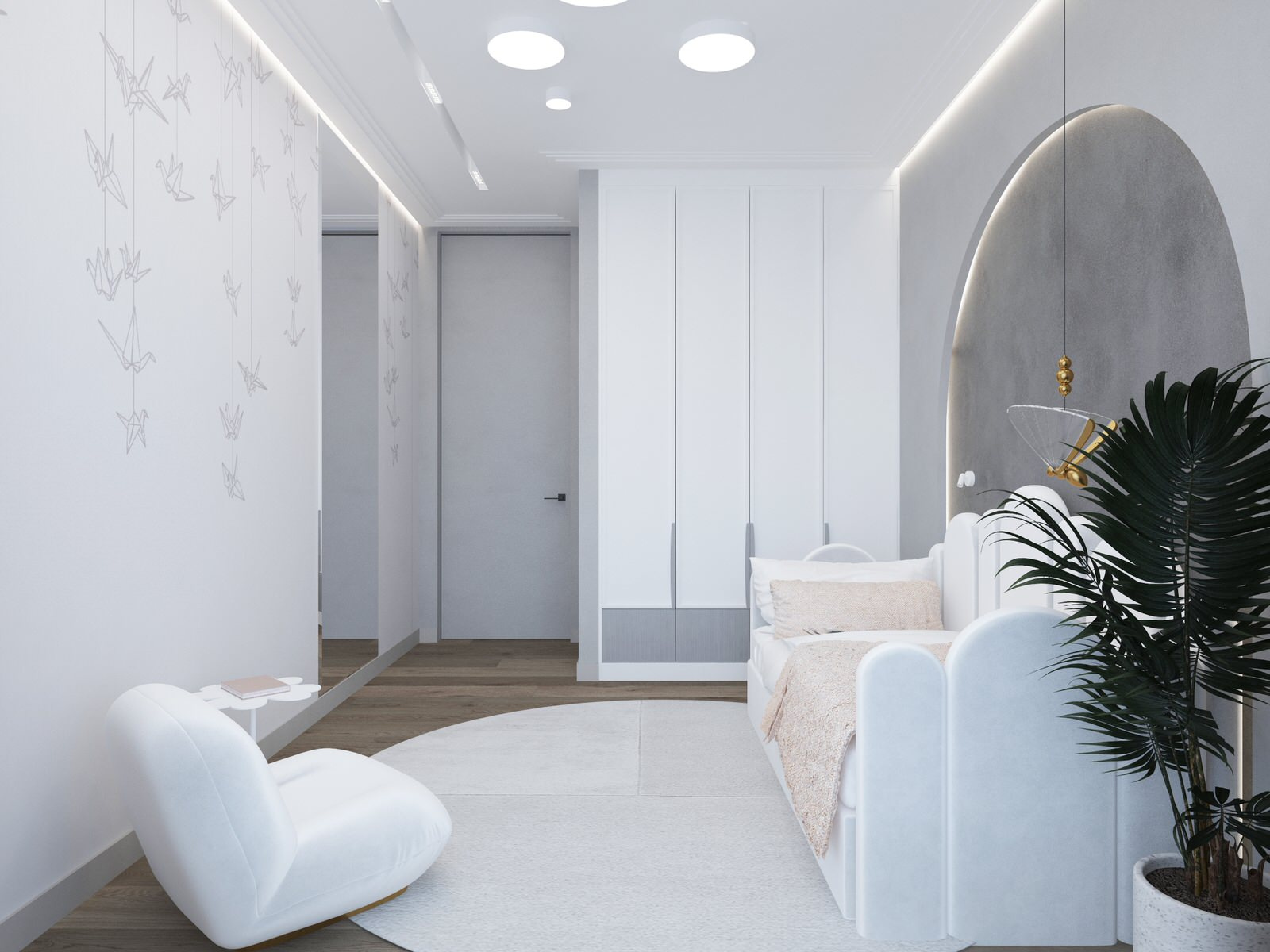 Минимализм для молодой семьи в ЖК Wellton Towers, г. Москва