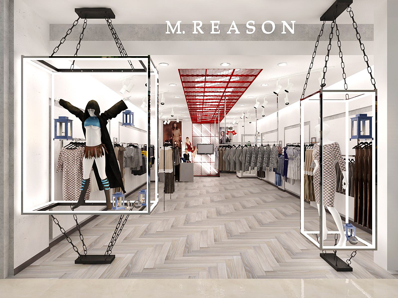 Обложка проекта: M-Reason - интерьер магазина женской одежды в ТЦ "Аквамолл"